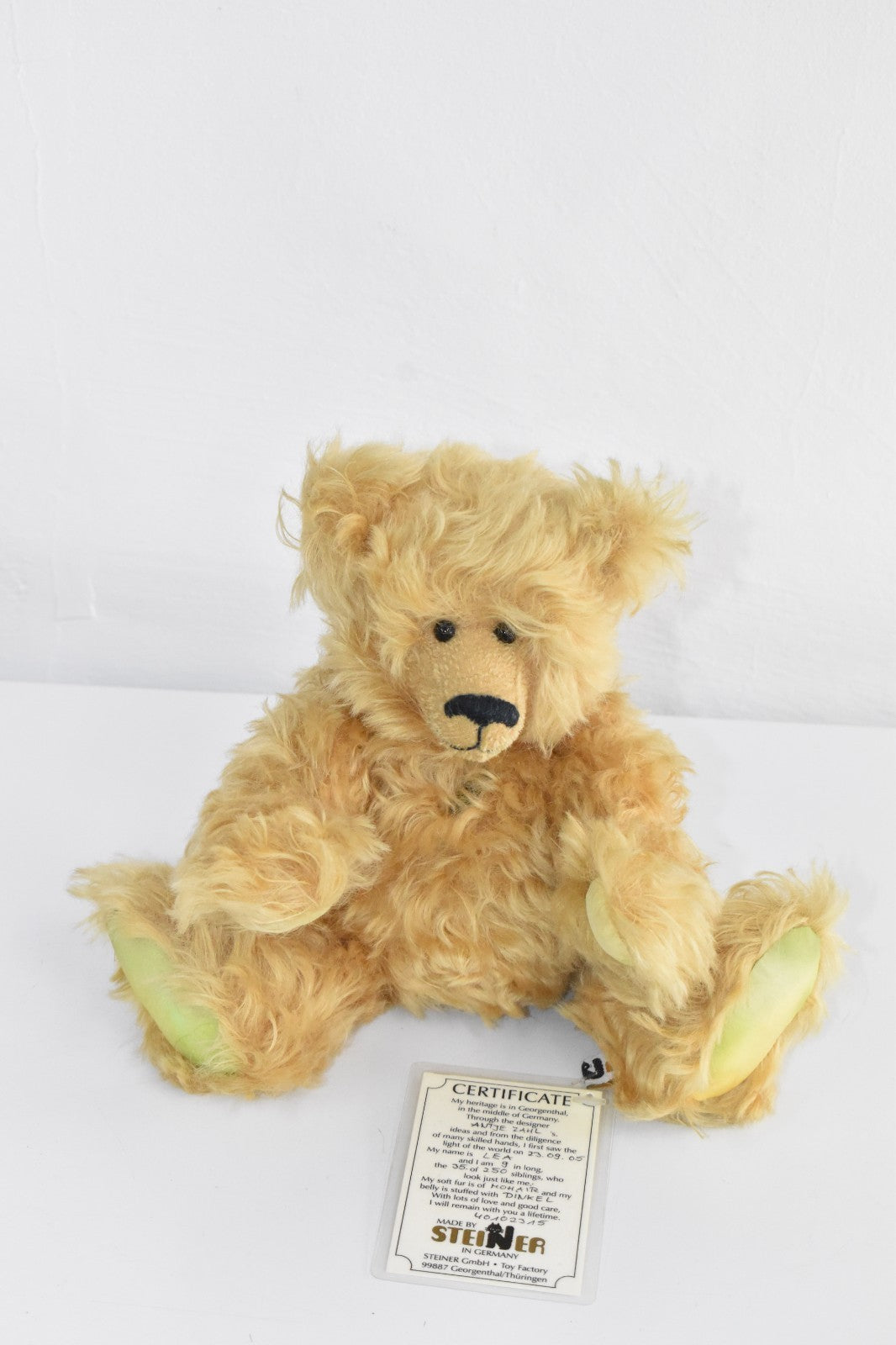 Vintage Steiner Bear Lea – Mohair, Limited Edition 35/250, Retired, Tagged