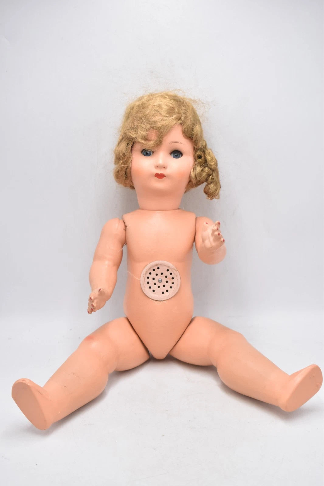 Vintage Antique Celluloid Walking Doll – 46cm, Original Outfit