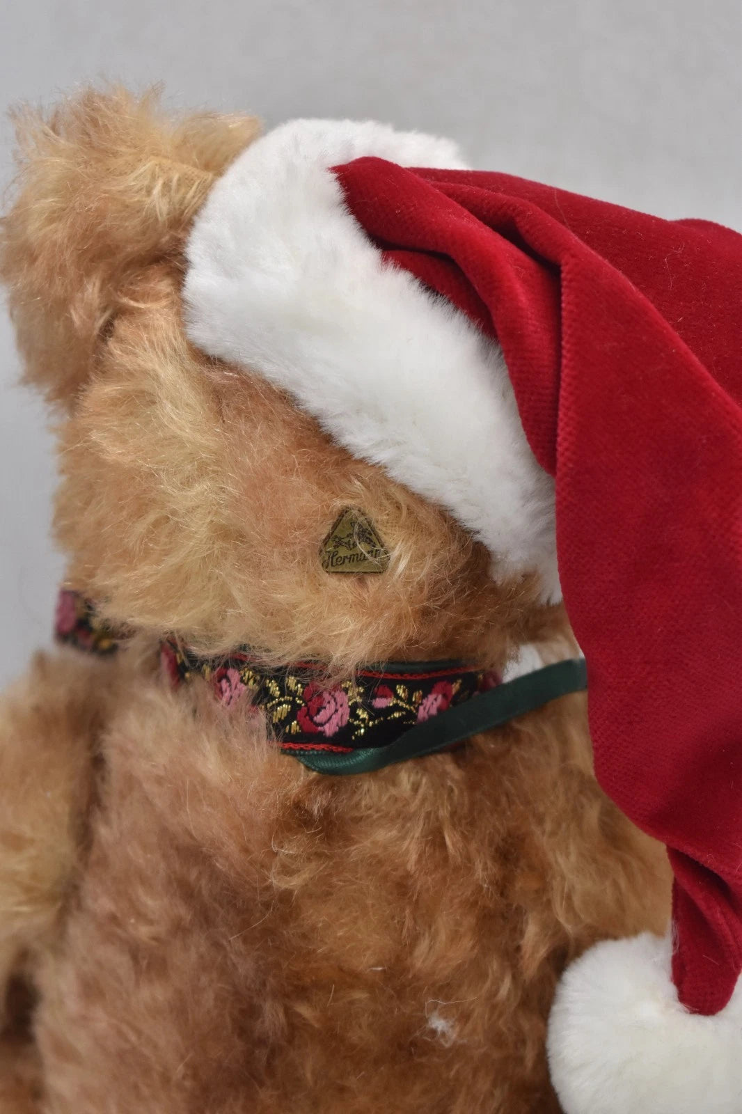Hermann Teddy Jolly Jingle Santa Limited Edition Mohair Bear 30cm