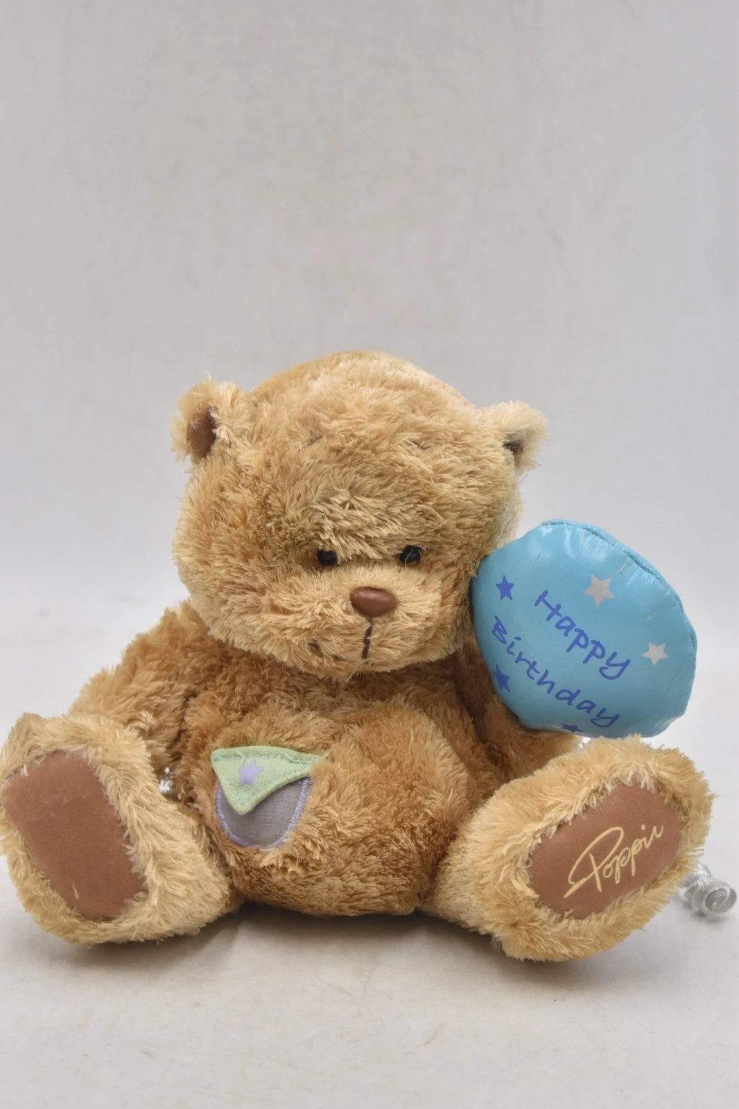 Carte Blanche Poppin Happy Birthday Brown Plush Teddy Bear 15cm