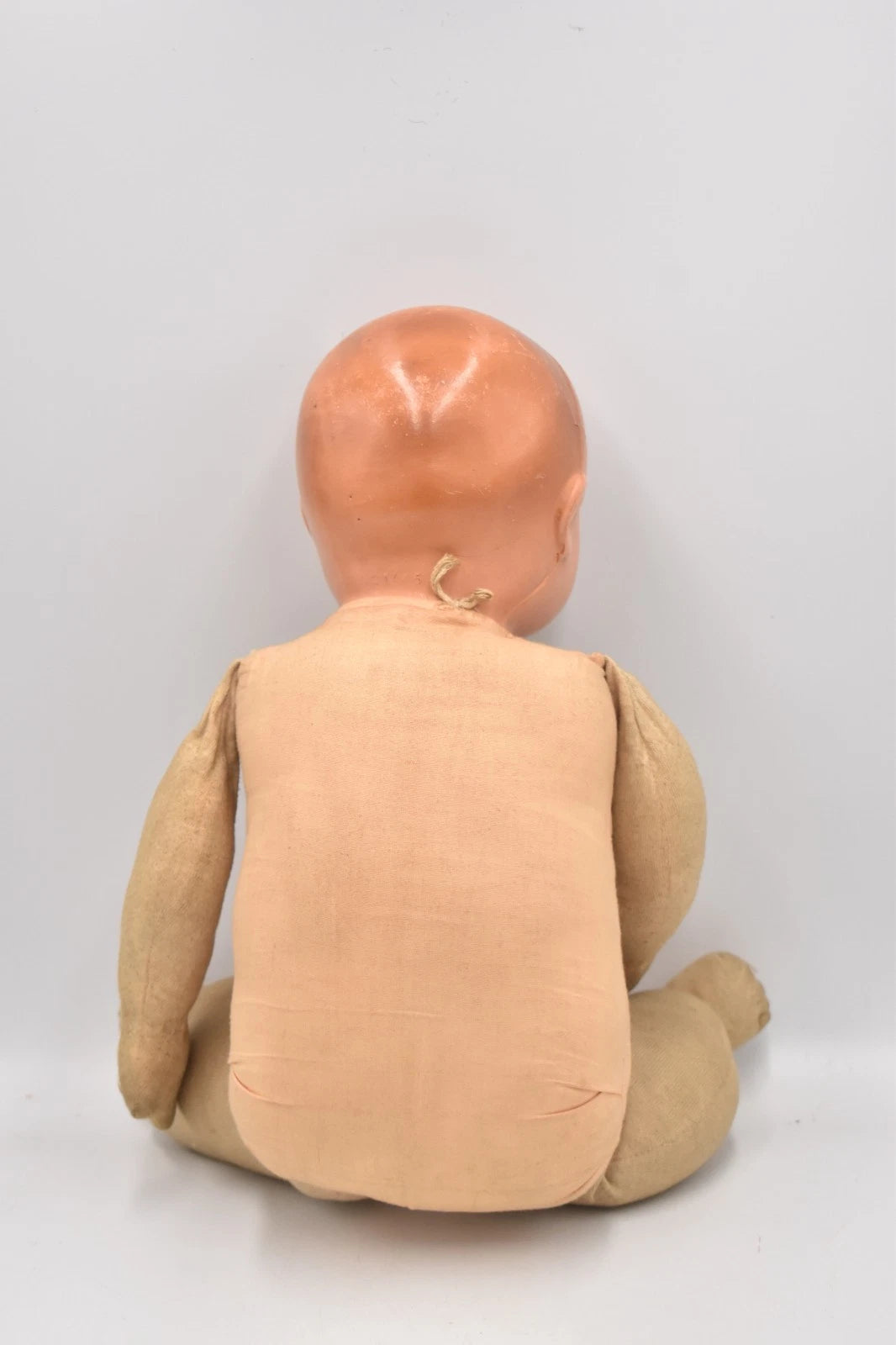 Antique 1930s Made in England Composition Doll Hand Painted 40cm Collectable