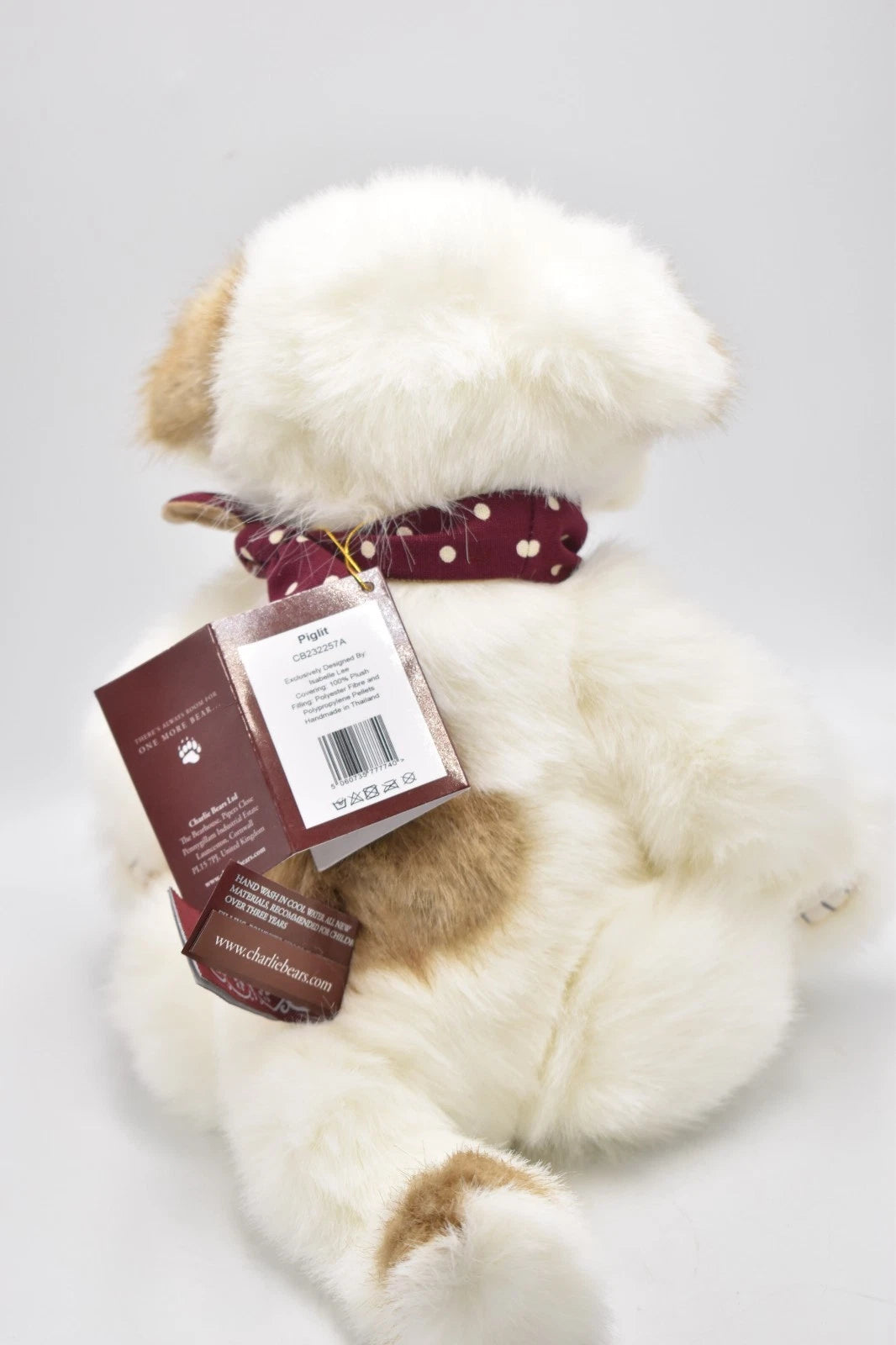 Charlie Bears Piglit Dog Teddy Bear Isabelle Lee Designed Retired Tagged