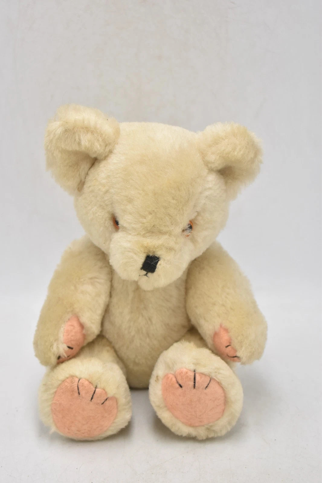 Vintage 1960s Beige Jointed Teddy Bear 25cm