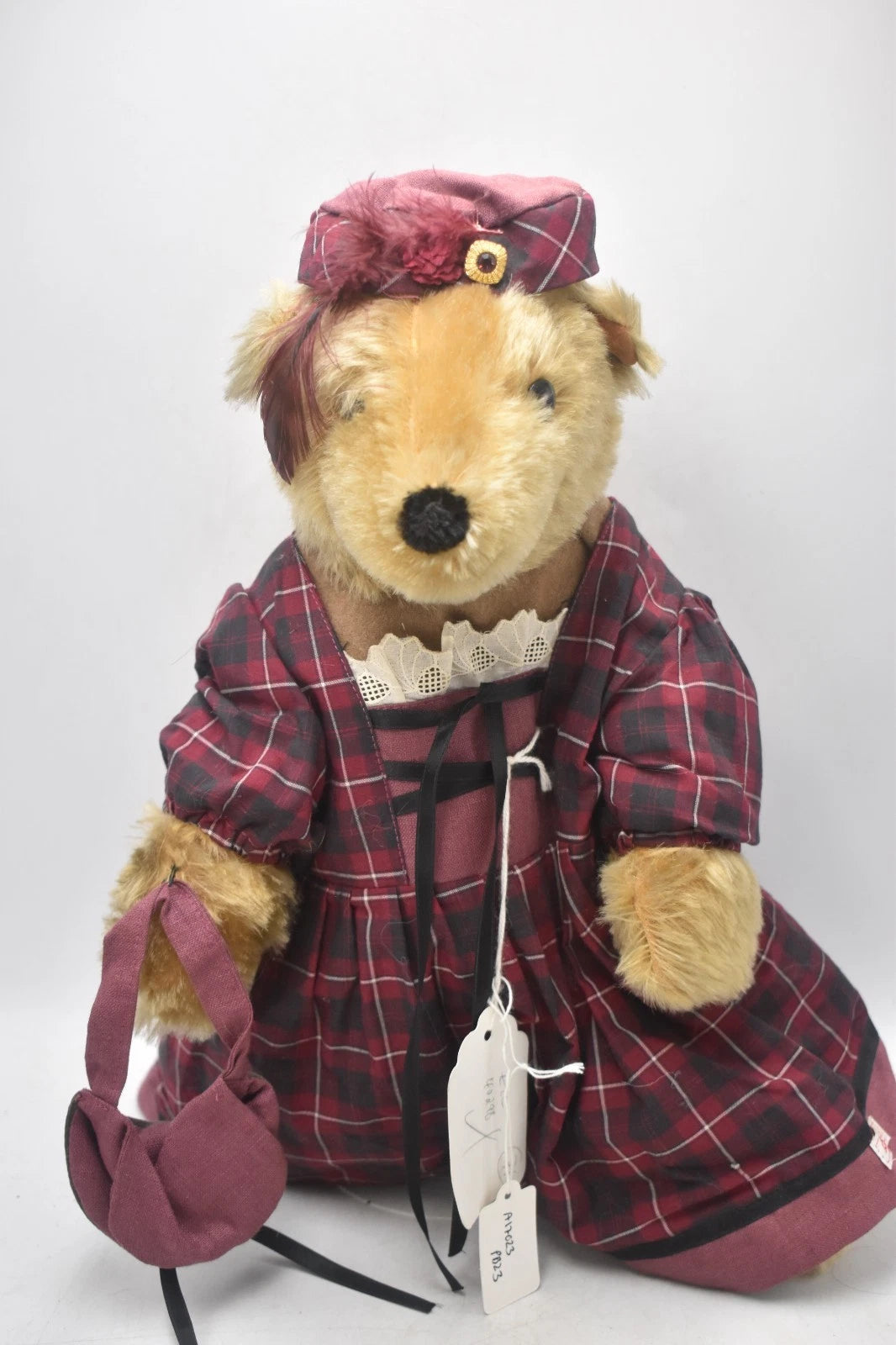 Sigikid Vintage Limited Edition Mohair Teddy Bear Scottish Outfit 40cm