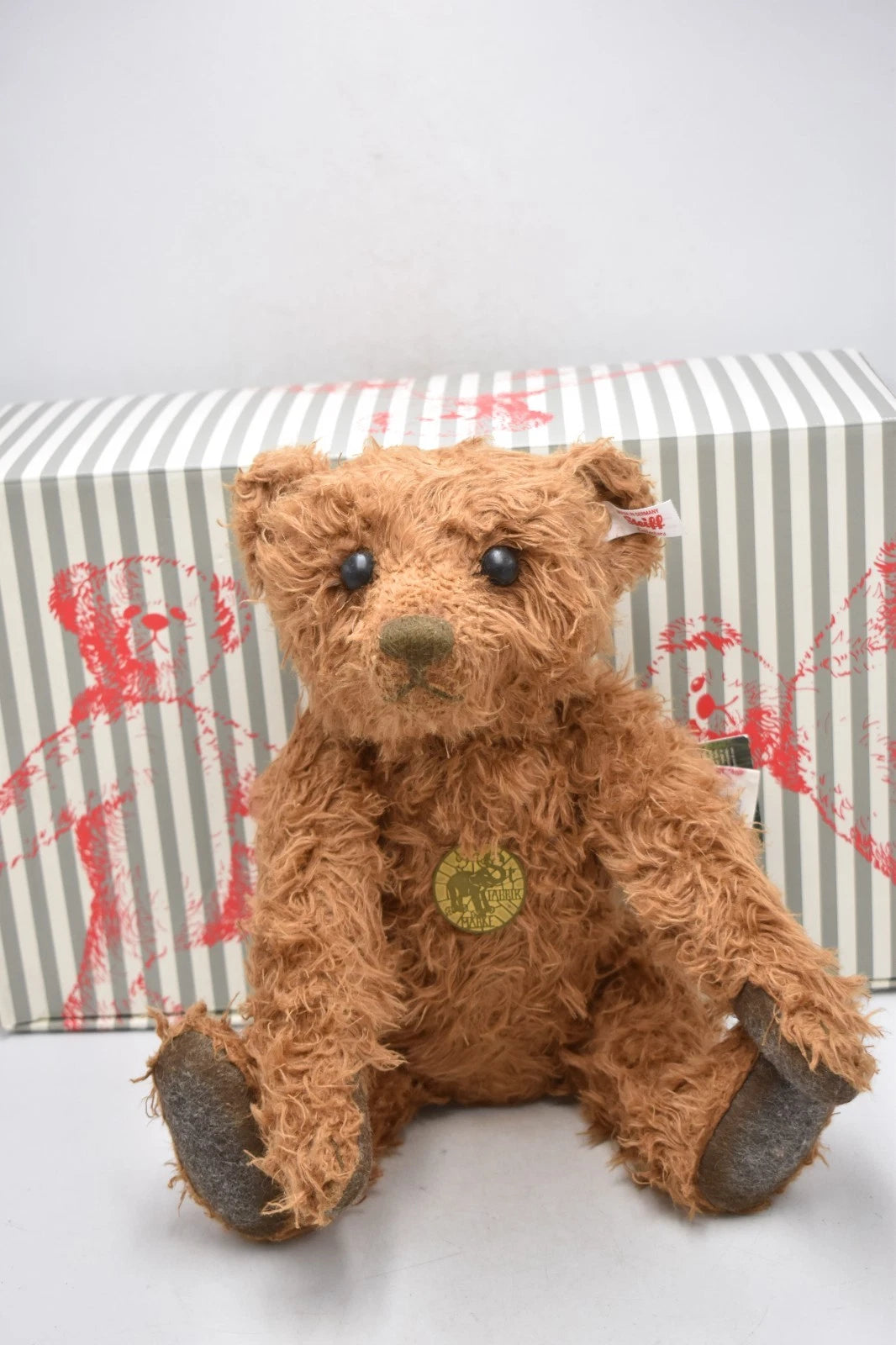 Steiff Hansel Teddy Bear 006968 Limited Edition Hemp Plush Wood Stuffing 36cm
