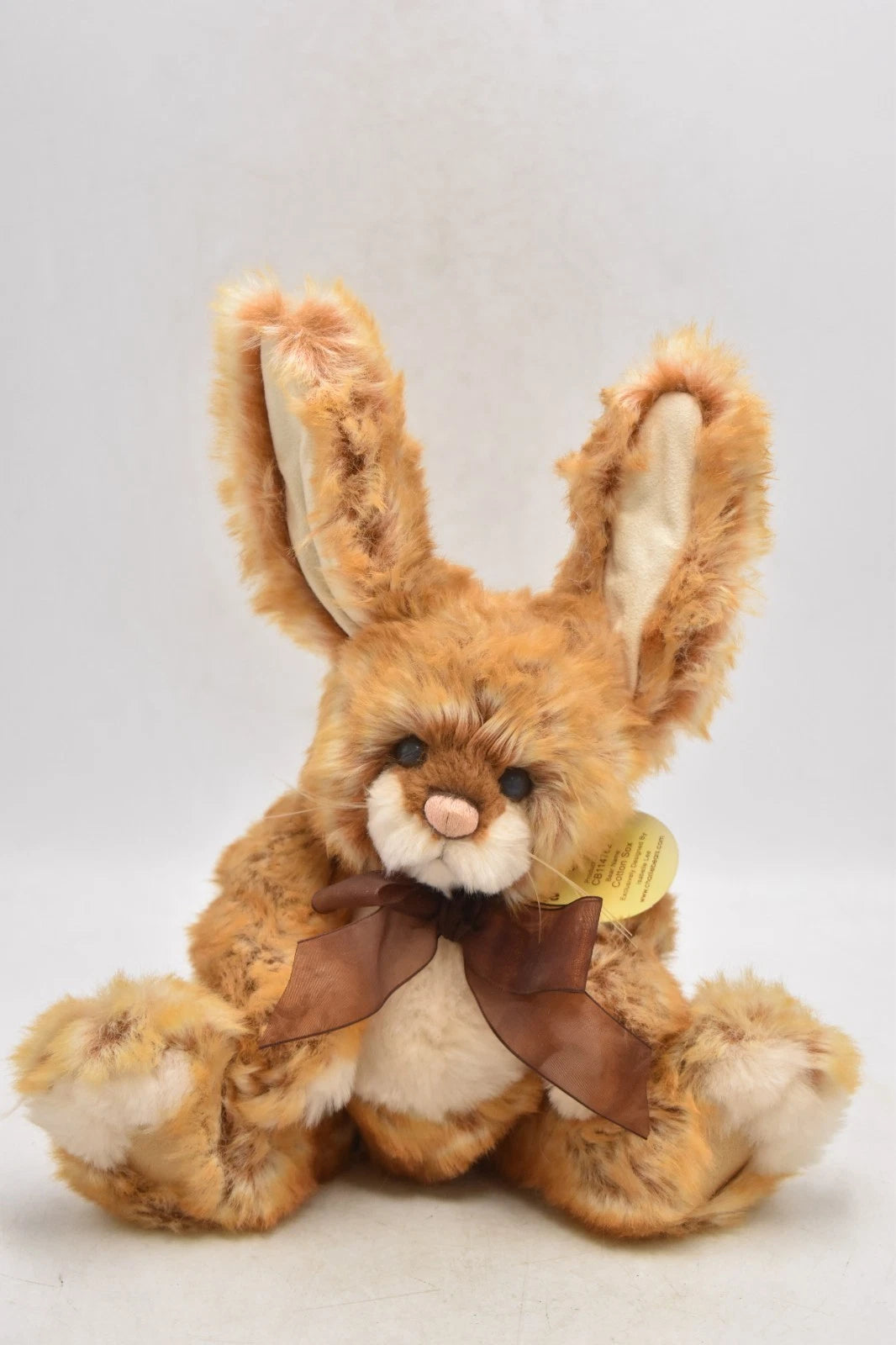 Charlie Bears Cotton Sox Rabbit Teddy Bear Retired Isabelle Lee Designed Tagged