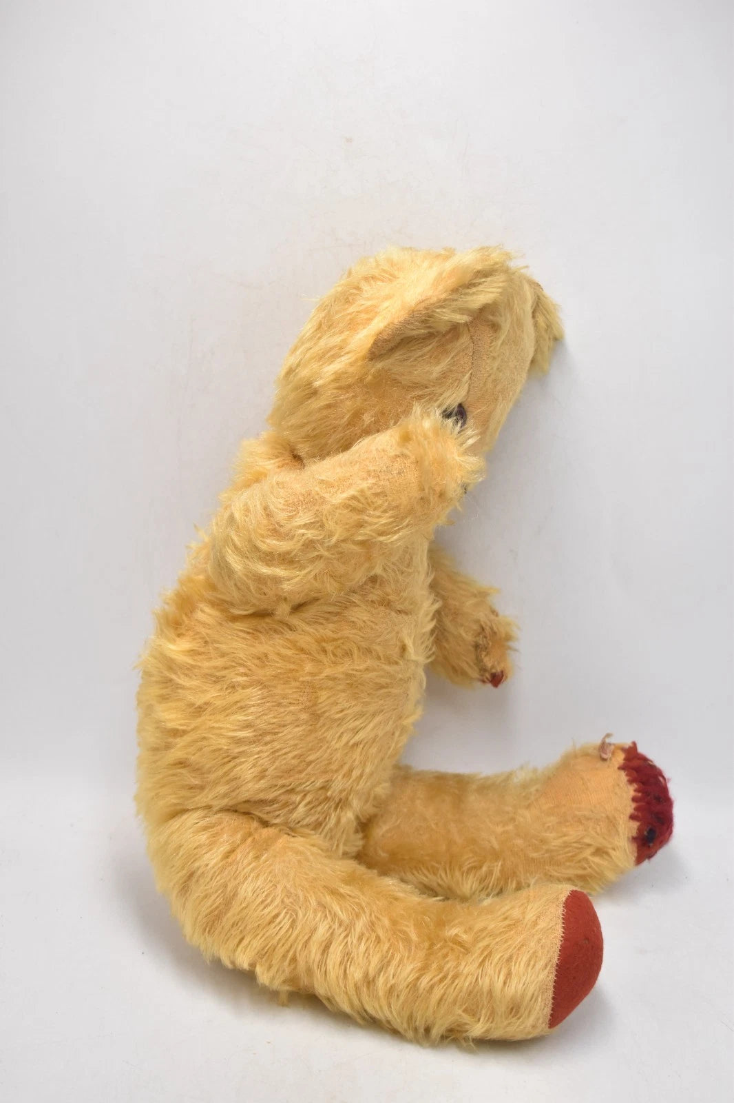 1940s Tara Toys Mohair Vintage Teddy Bear Fully Jointed Glass Eyes 46cm