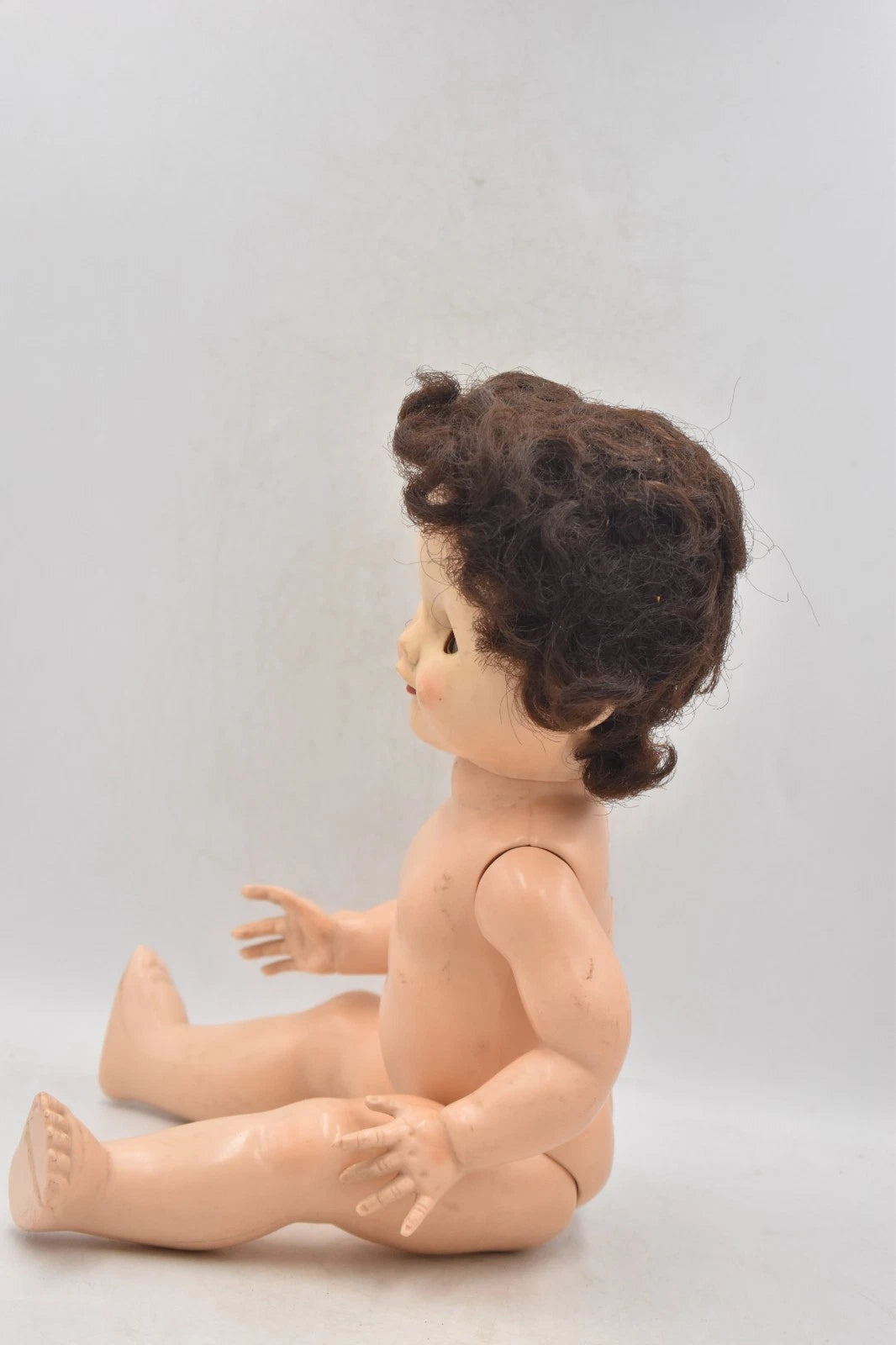 Vintage 1950s Pedigree Doll Sleepy Blinking Eyes Brunette Hair 40cm