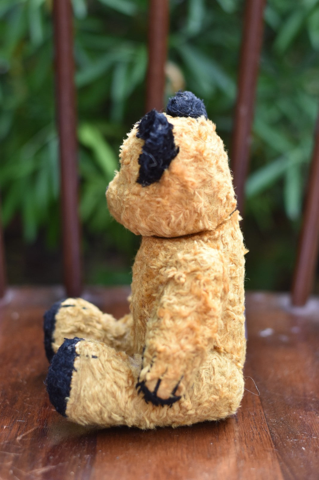 Vintage 1950s Sooty Silk Plush Teddy Bear – 22cm – Fully Jointed