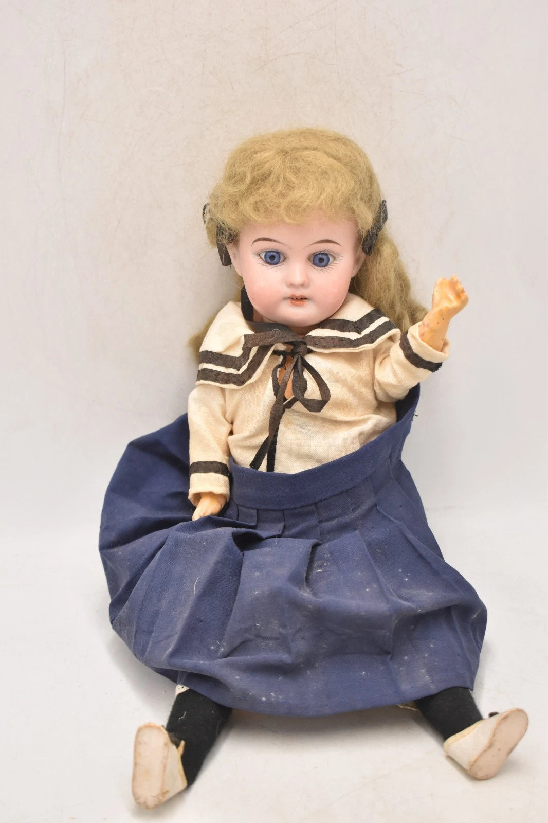Antique Armand Marseille 1894 AM Bisque Head Doll With Teeth 35cm Vintage