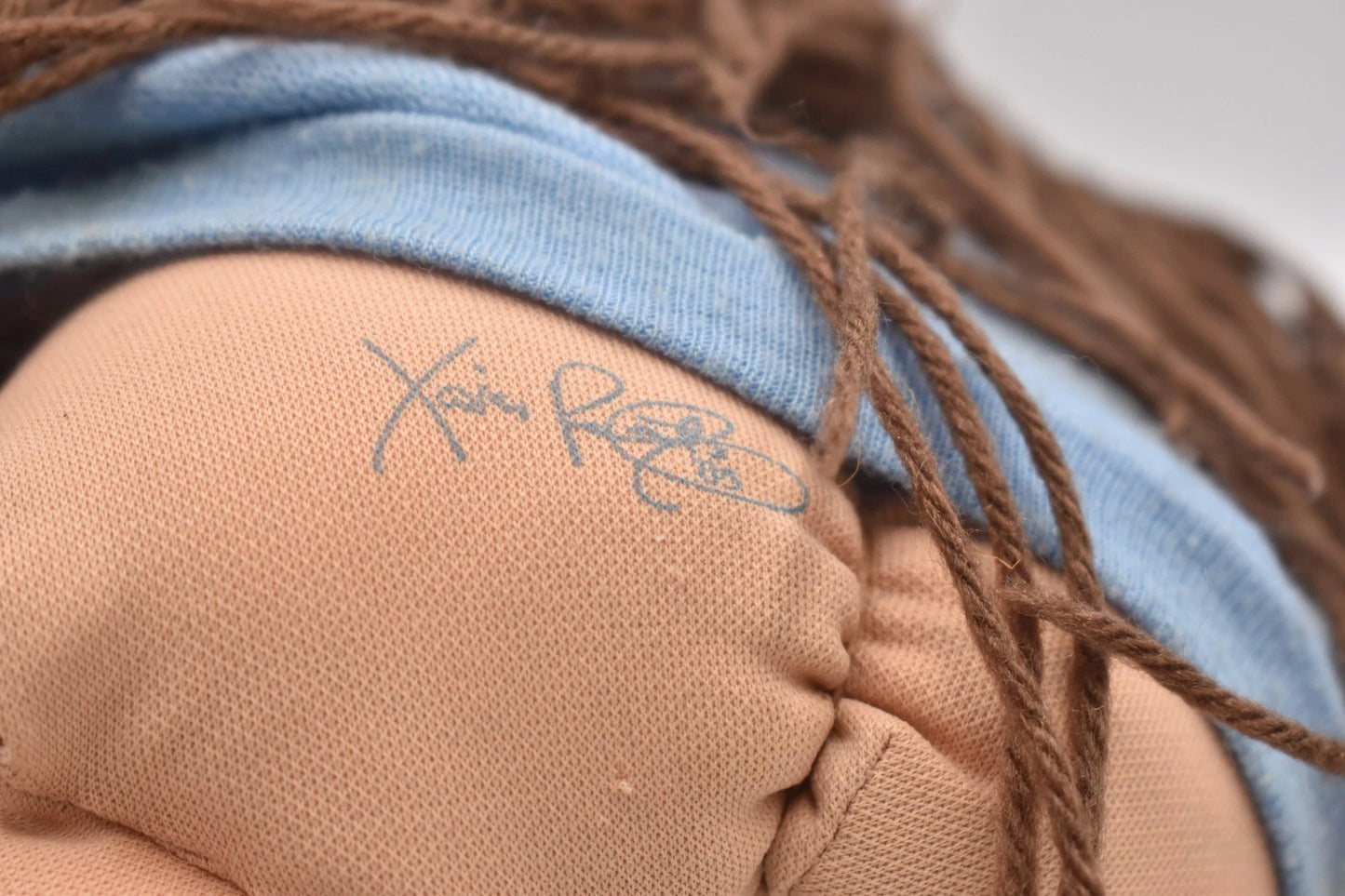 Vintage 1978–1982 Cabbage Patch Doll 40cm Brown Hair Brown Eyes Original Outfit