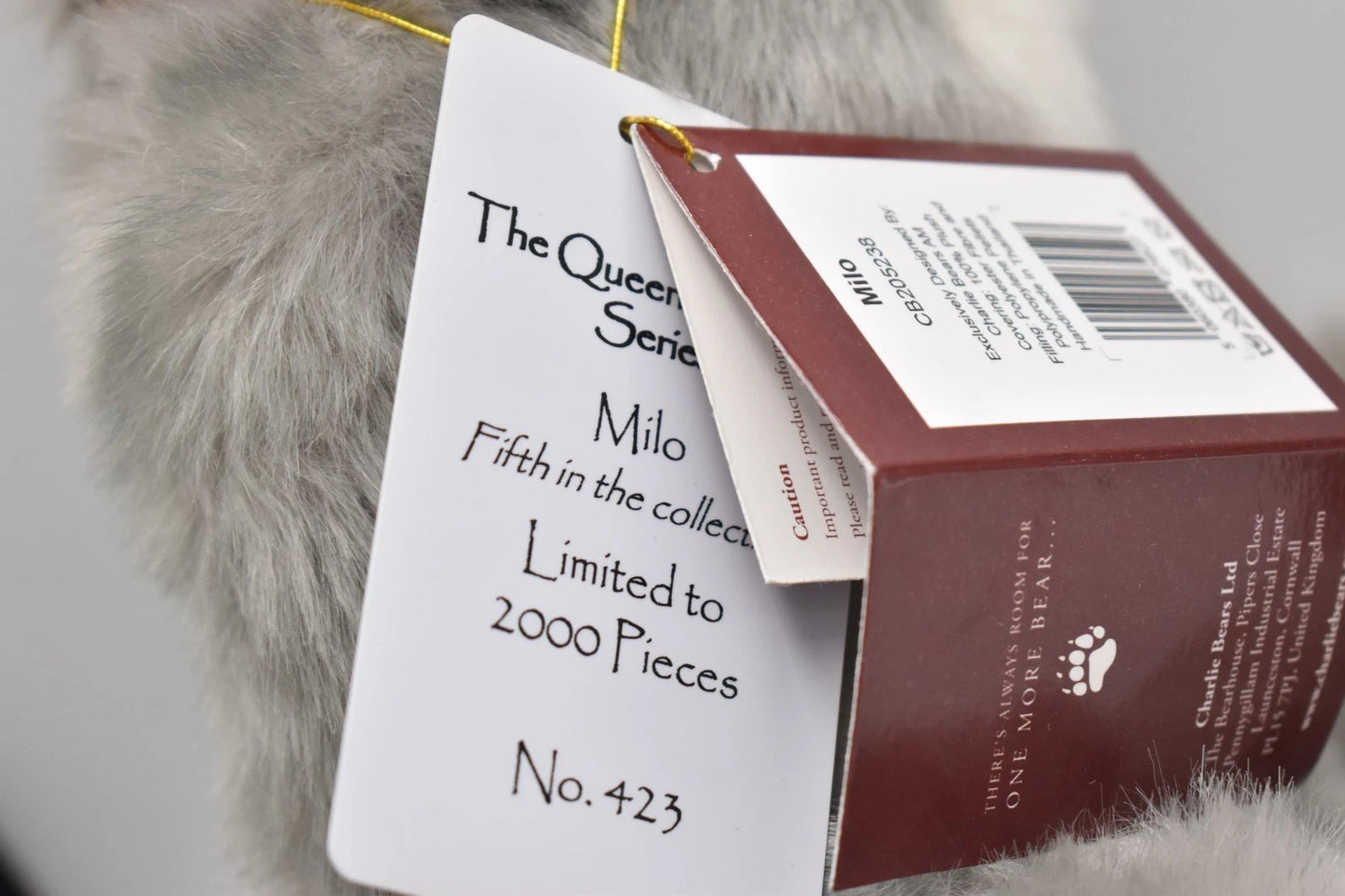 Charlie Bears Milo Queen's Beasts Series Limited Edition Retired Tagged