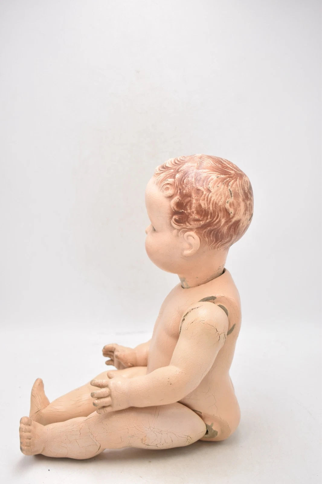 Antique Dean’s Rag Book Composition Doll – DRB Marked, 38cm