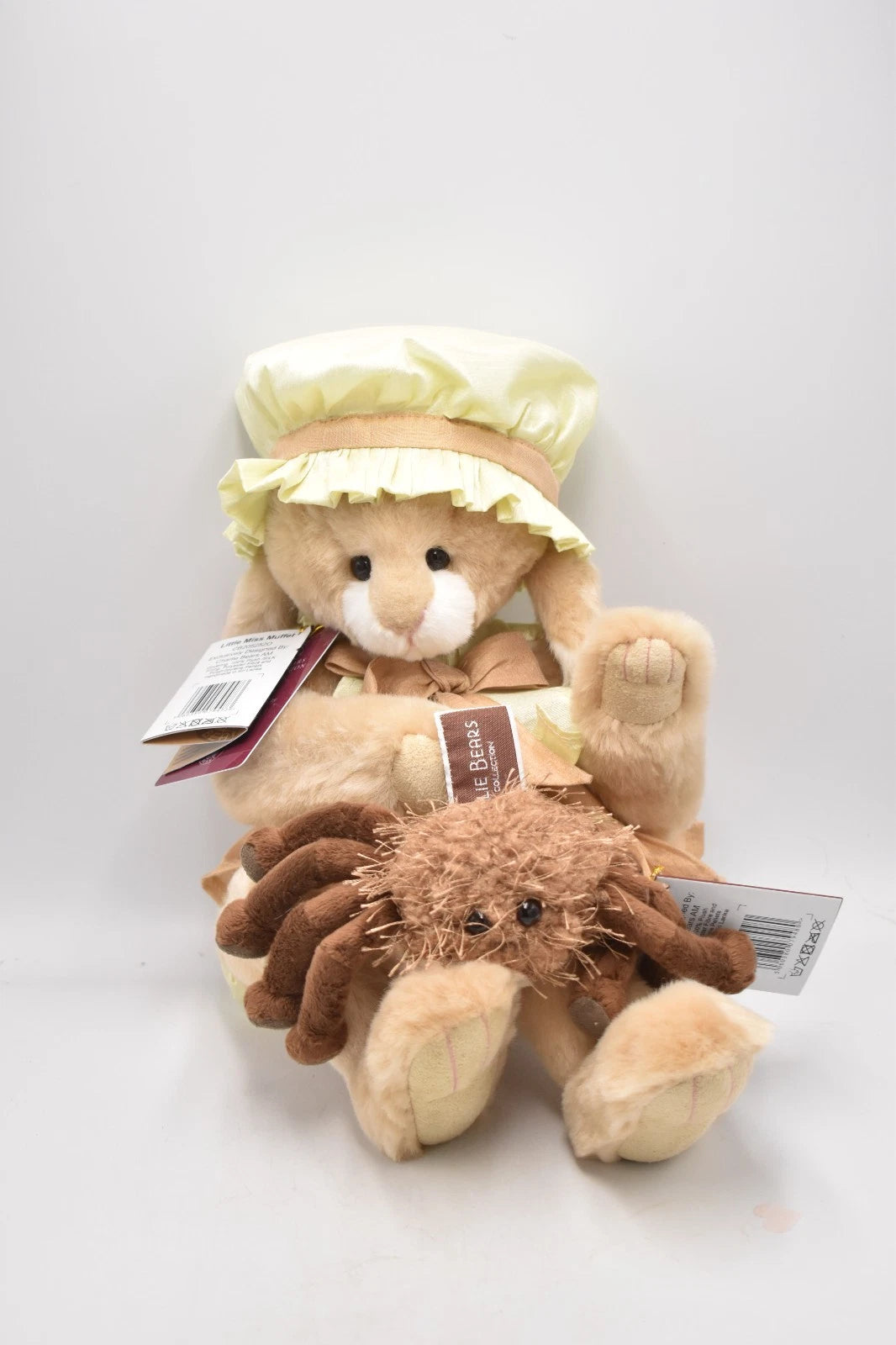 Charlie Bears Little Miss Muffet & Incy Wincy Spider Limited Edition Retired Tag