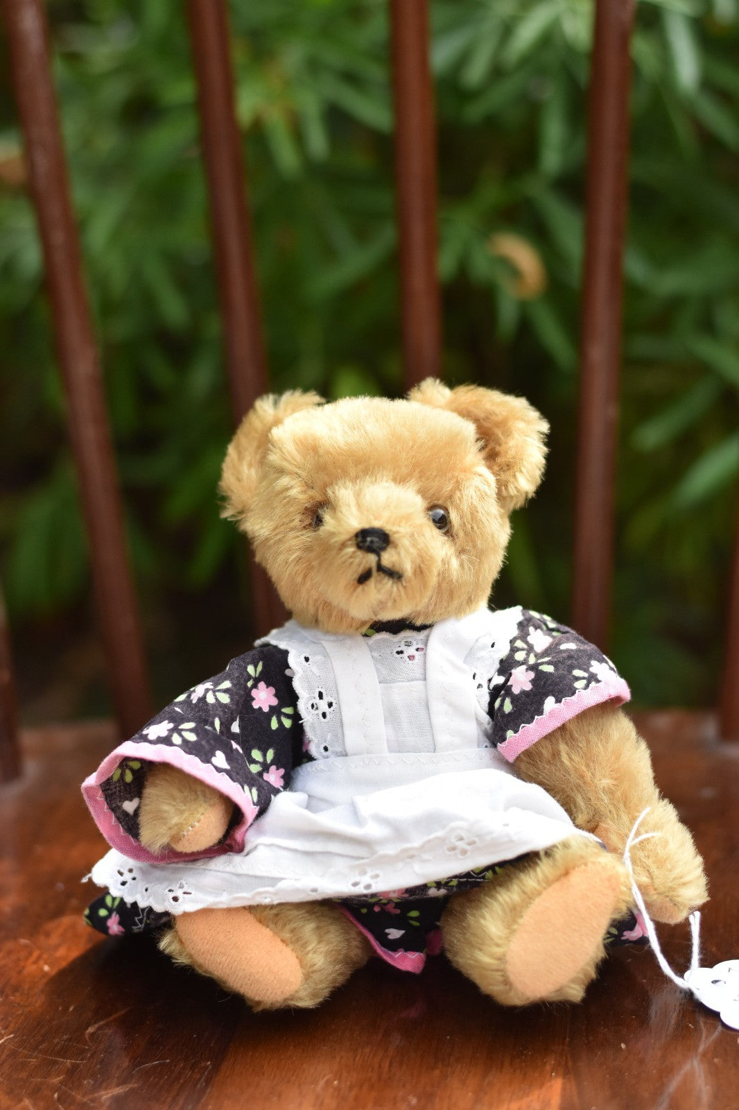 Vintage Hermann Mohair Teddy Bear 20cm - Fully Jointed, Dressed, Collectible