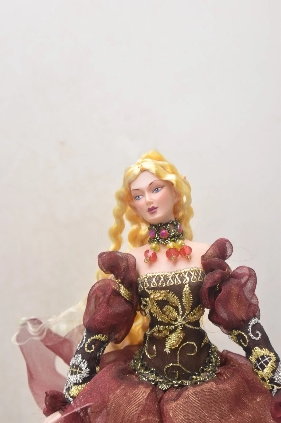 Vintage One of a Kind Handmade Fairy Doll 34cm Collectible Fantasy Art Doll