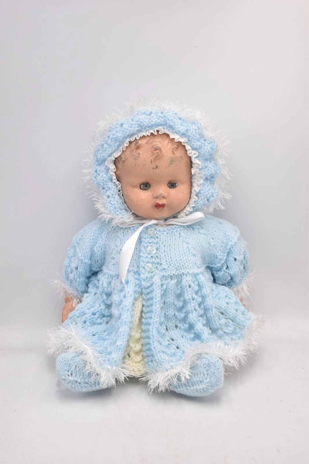 Vintage 1940s 1950s Composition Doll Sleepy Blinking Eyes 38cm Collectable