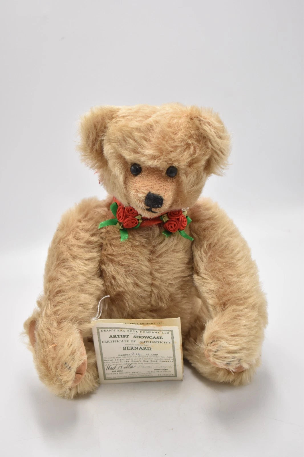 Deans Rag Book Co Bernard Artist Teddy Bear by Naomi Laight – Limited Edition