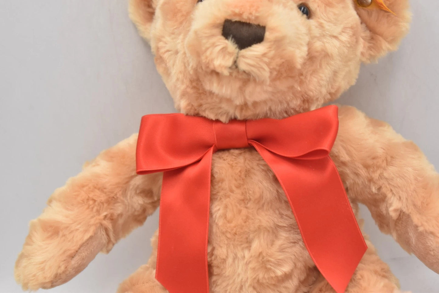 Steiff Cosy Golden Brown Teddy Year Bear 2020 113475 Red Ribbon Tagged