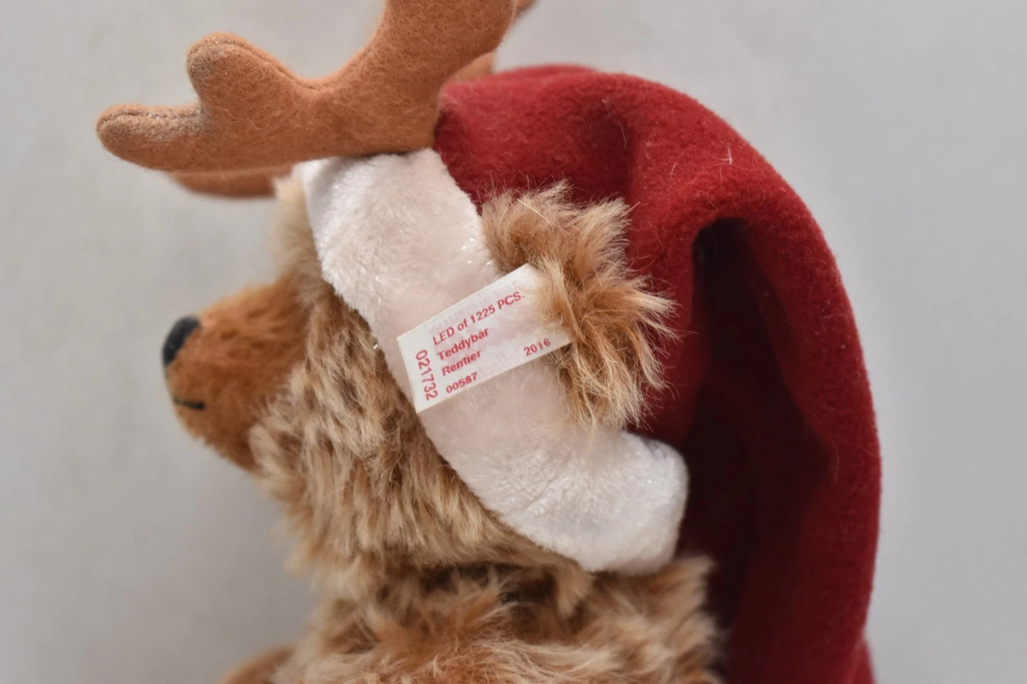 Steiff 021732 Reindeer Teddy Bear 2016 Mohair – Limited Edition 30cm