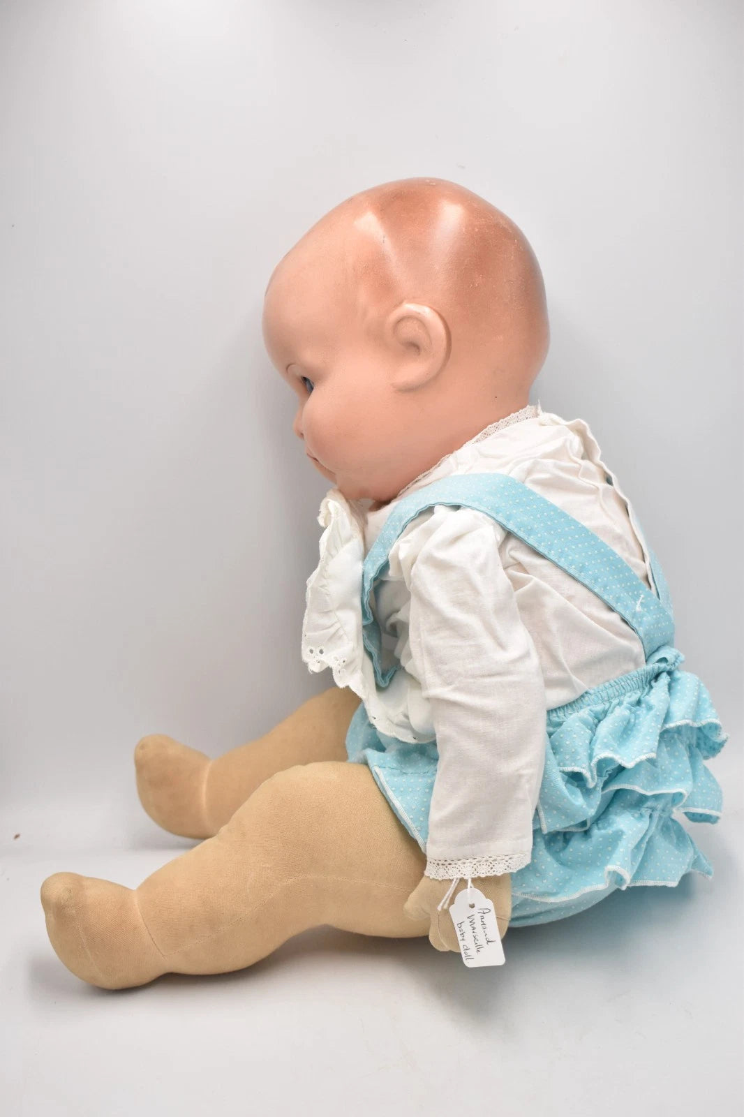 Antique Armand Marseille Bisque Head Doll Sleepy Blinking Eyes Cloth Body 58cm