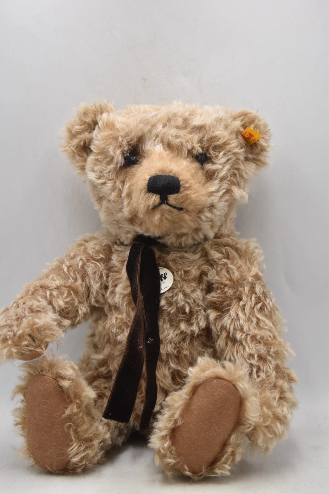 Steiff Frederic Teddy Bear Caramel Mohair 000478 – Fully Jointed Growler 42cm