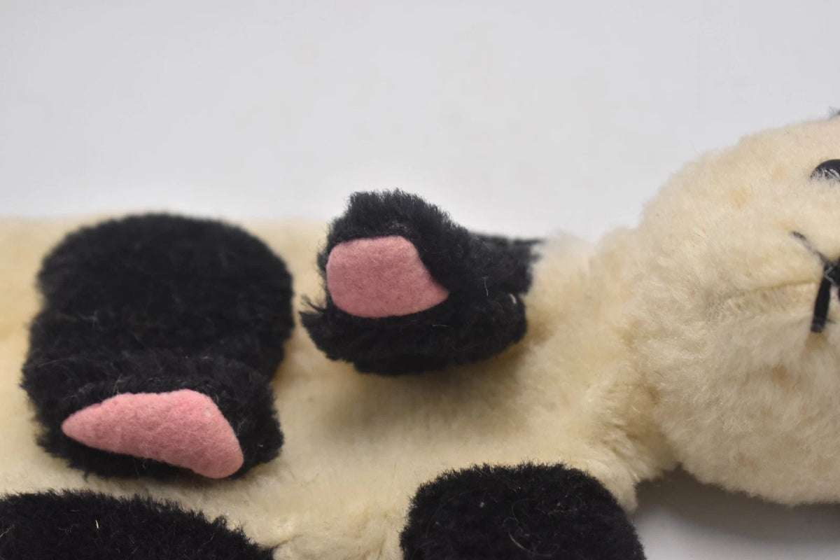 Vintage 1950s Mohair Panda Bear Hand Puppet Sooty Soo Style Collectable 24cm