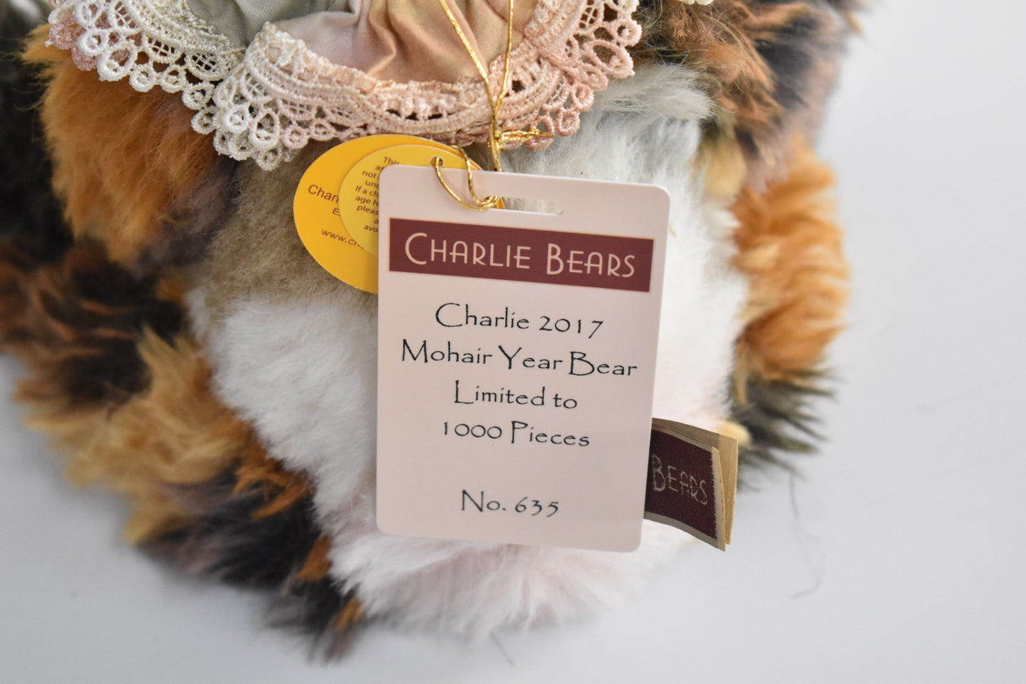 Charlie Bears Charlie 2017 Mohair Year Bear – Limited Edition 635/1000, Retired