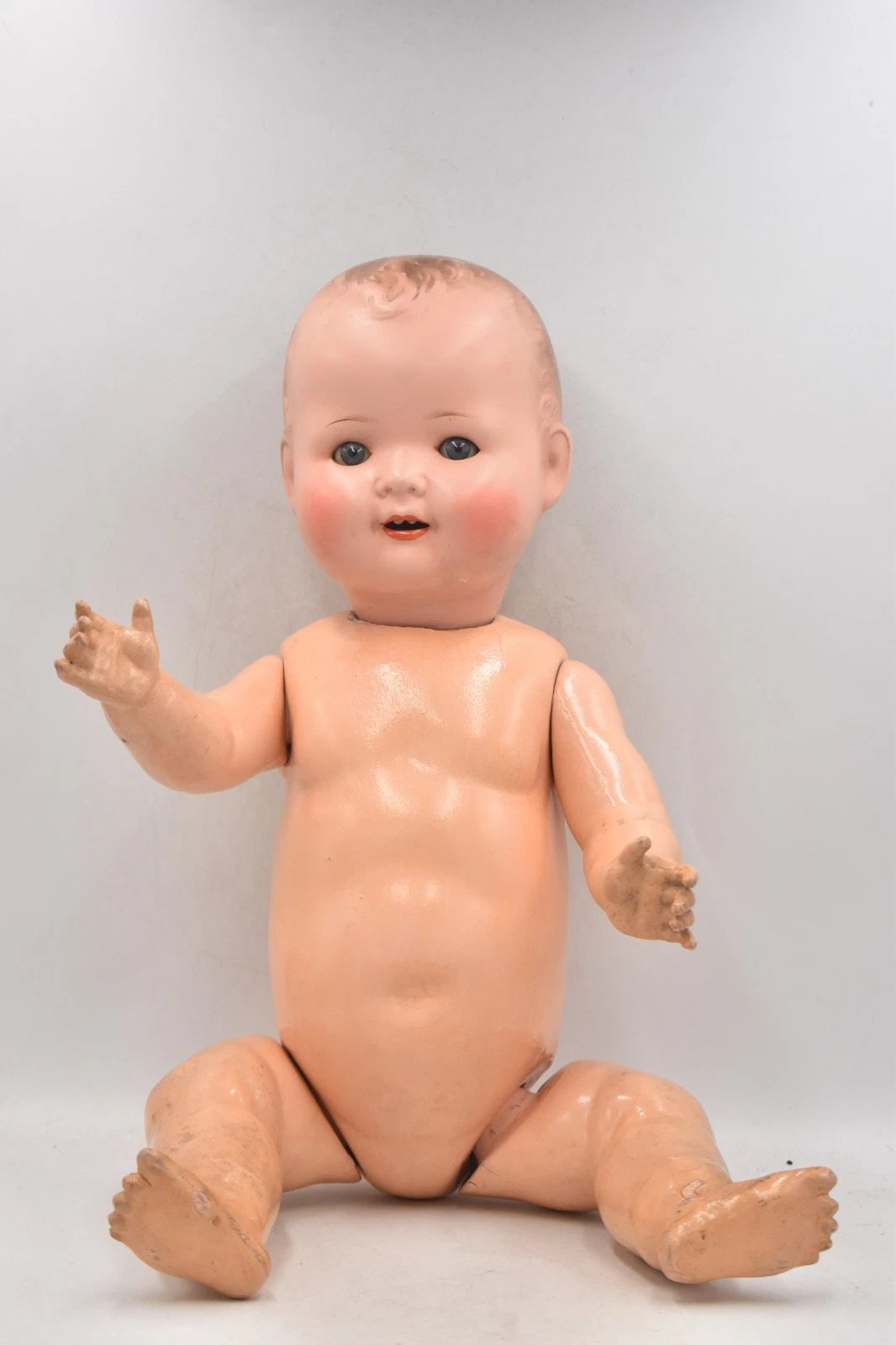 Antique German Composition Doll 52cm Blinking Sleepy Eyes & Teeth AS 530