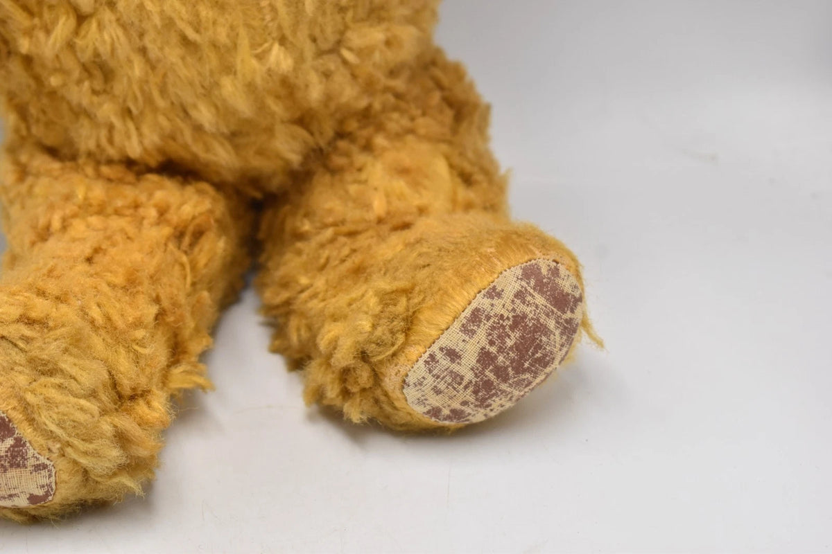 Vintage 1950s European Silk Plush Teddy Bear Fully Jointed 48cm Collectable