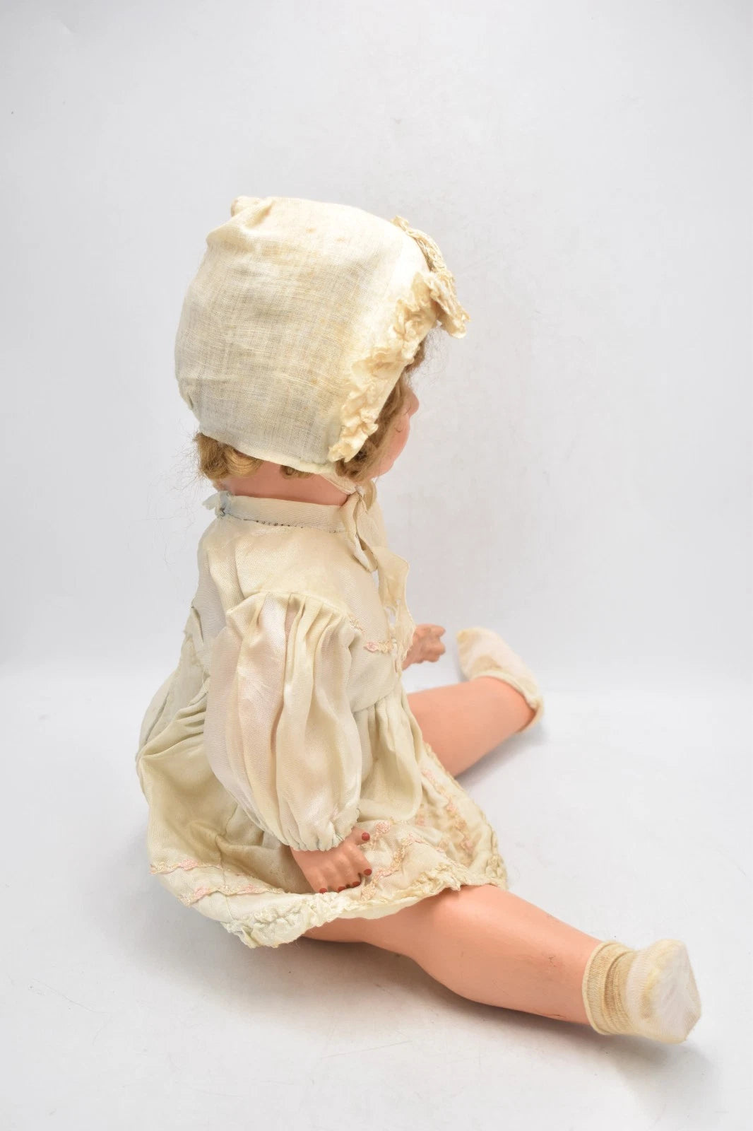 Vintage Antique Celluloid Walking Doll – 46cm, Original Outfit