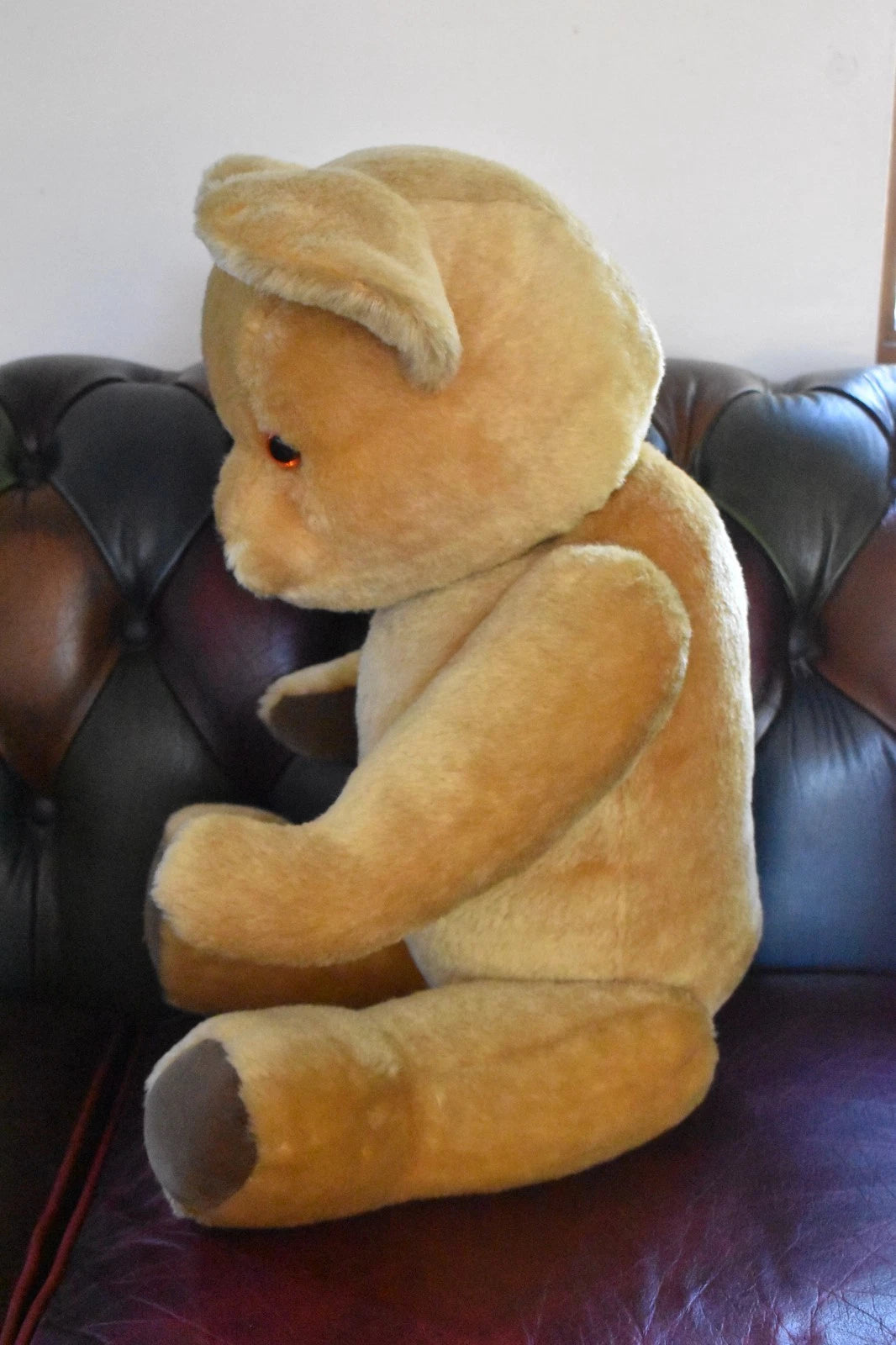 Vintage Merrythought Mohair Golden Teddy Bear Fully Jointed 70cm Collectable