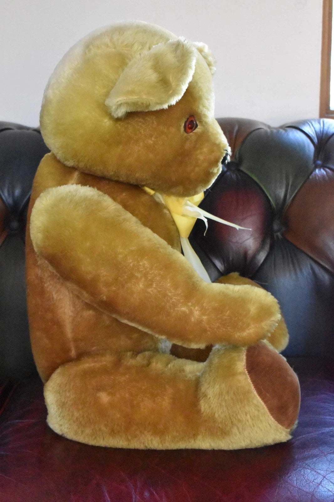 Vintage 1950s Pedigree Mohair Teddy Bear Bells 70cm Large Collectable