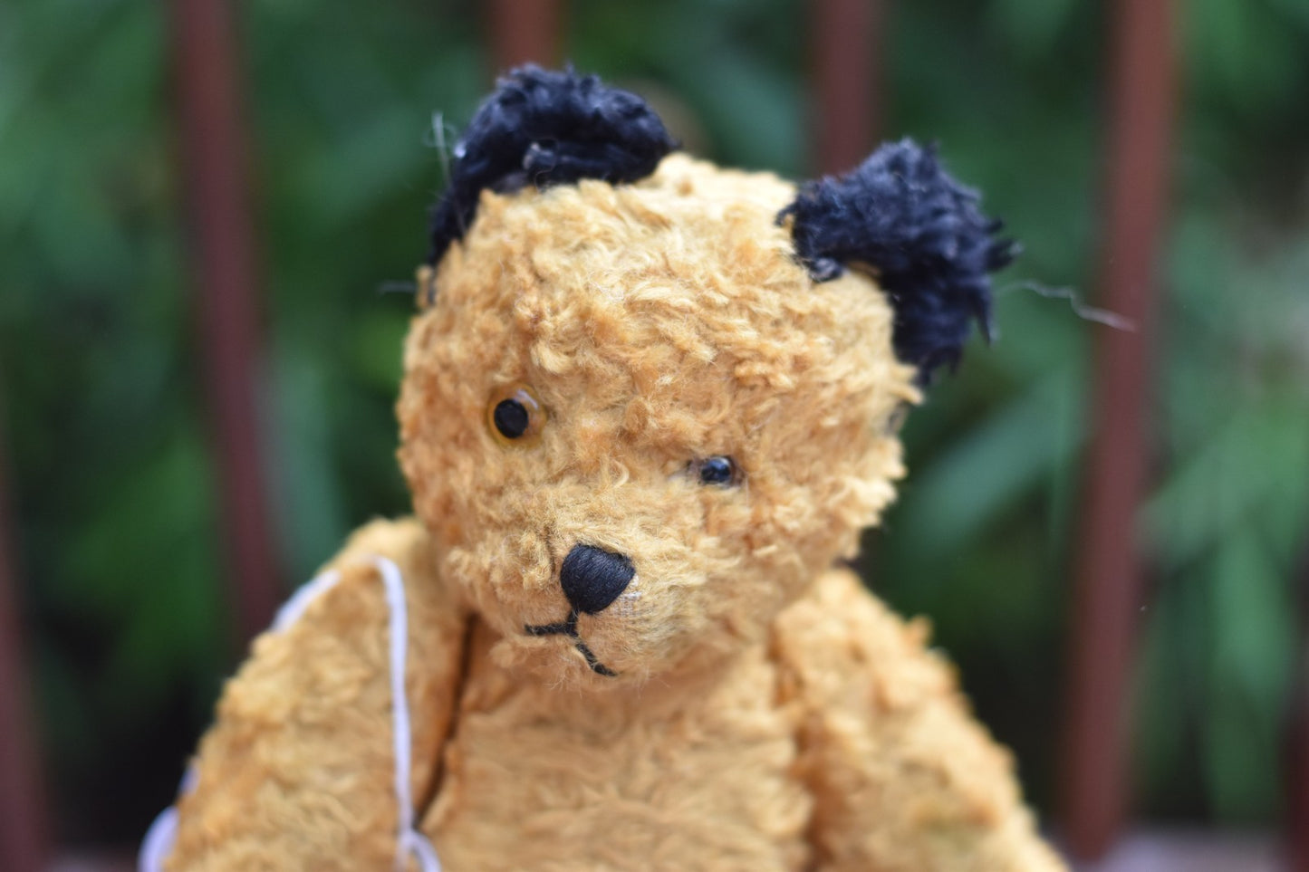 Vintage 1950s Sooty Silk Plush Teddy Bear – 22cm – Fully Jointed