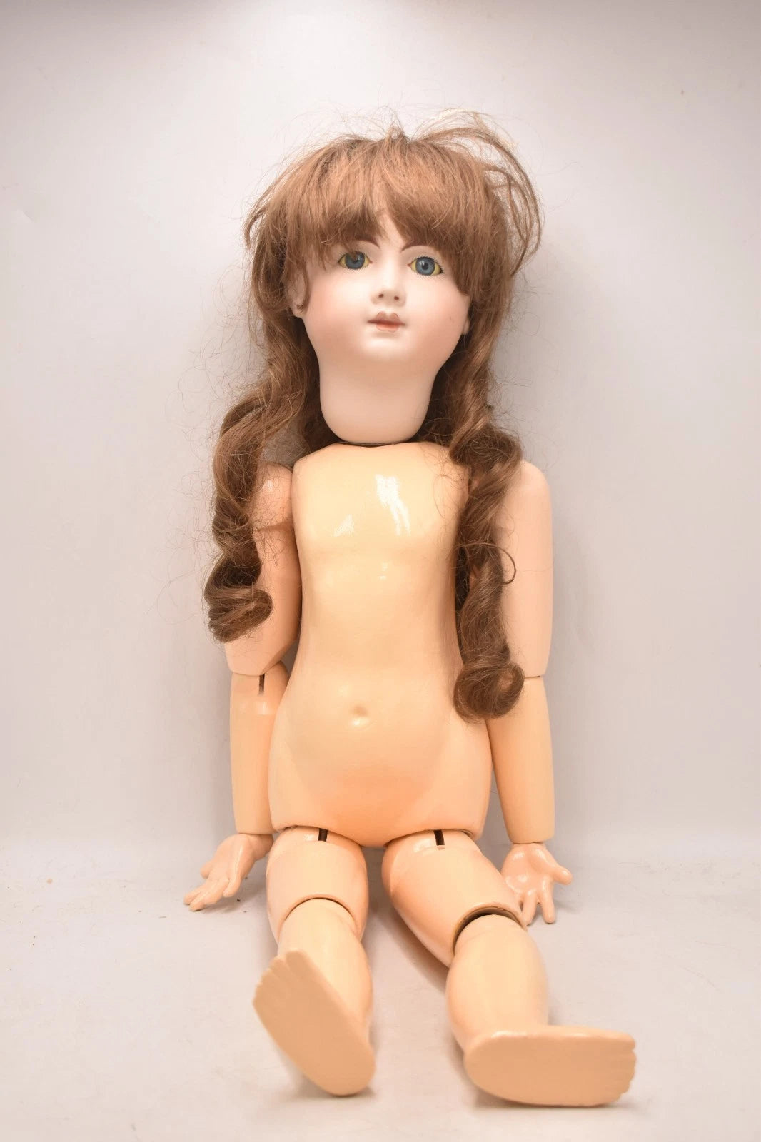 Vintage Reproduction French Andre Thuillier A.14.T Bisque Head Doll Seeley Body