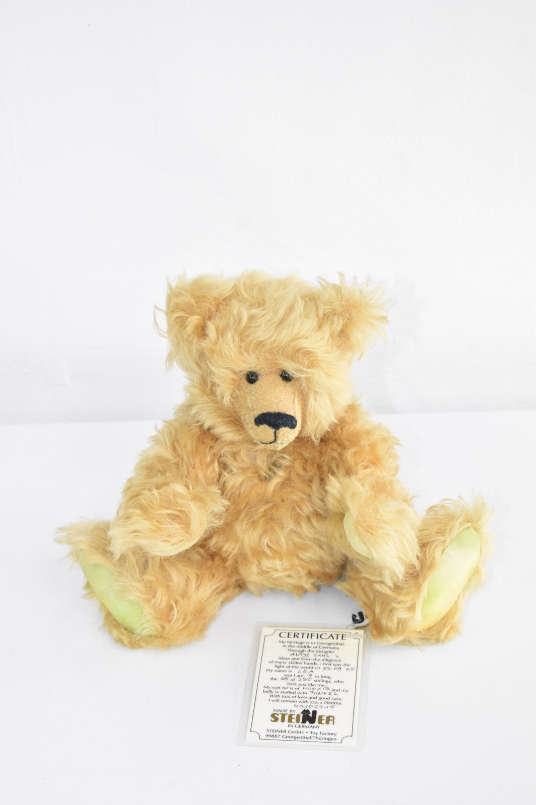 Vintage Steiner Bear Lea – Mohair, Limited Edition 35/250, Retired, Tagged