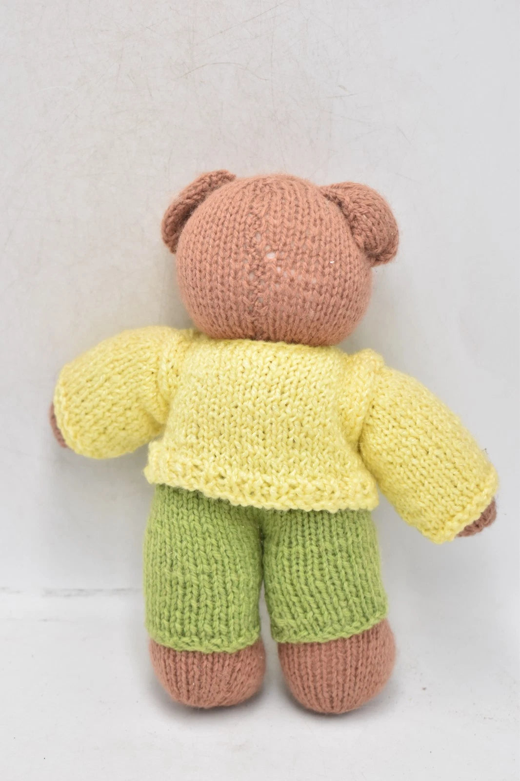 Vintage 1970s Handmade Knitted Teddy Bear 20cm