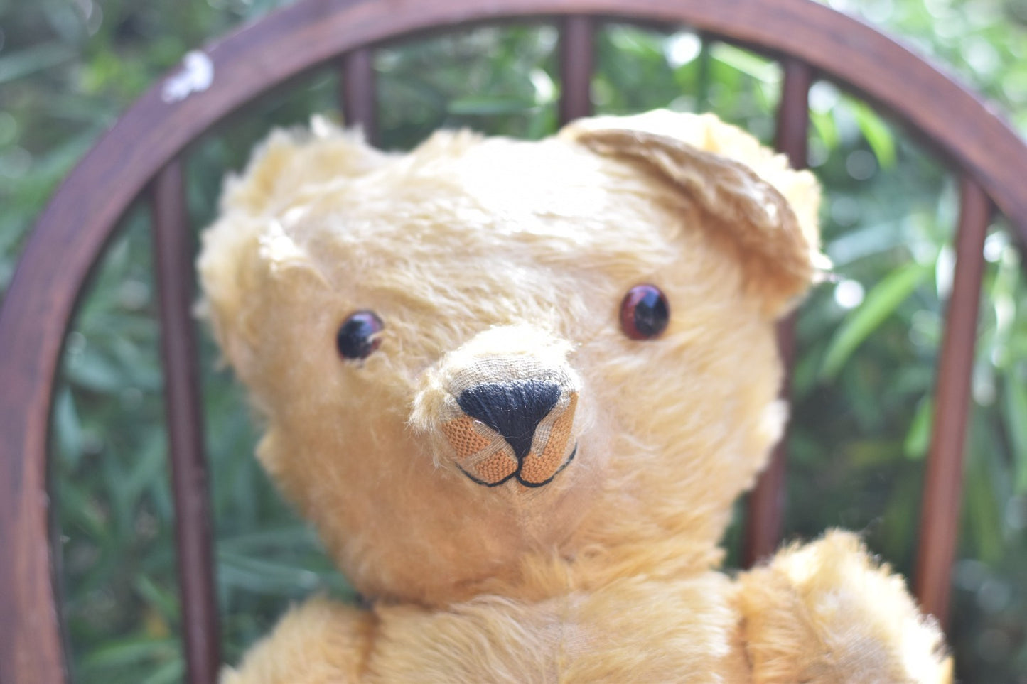 Vintage 1930s Chad Valley Mohair Teddy Bear 54cm, Fully Jointed, Glass Eyes