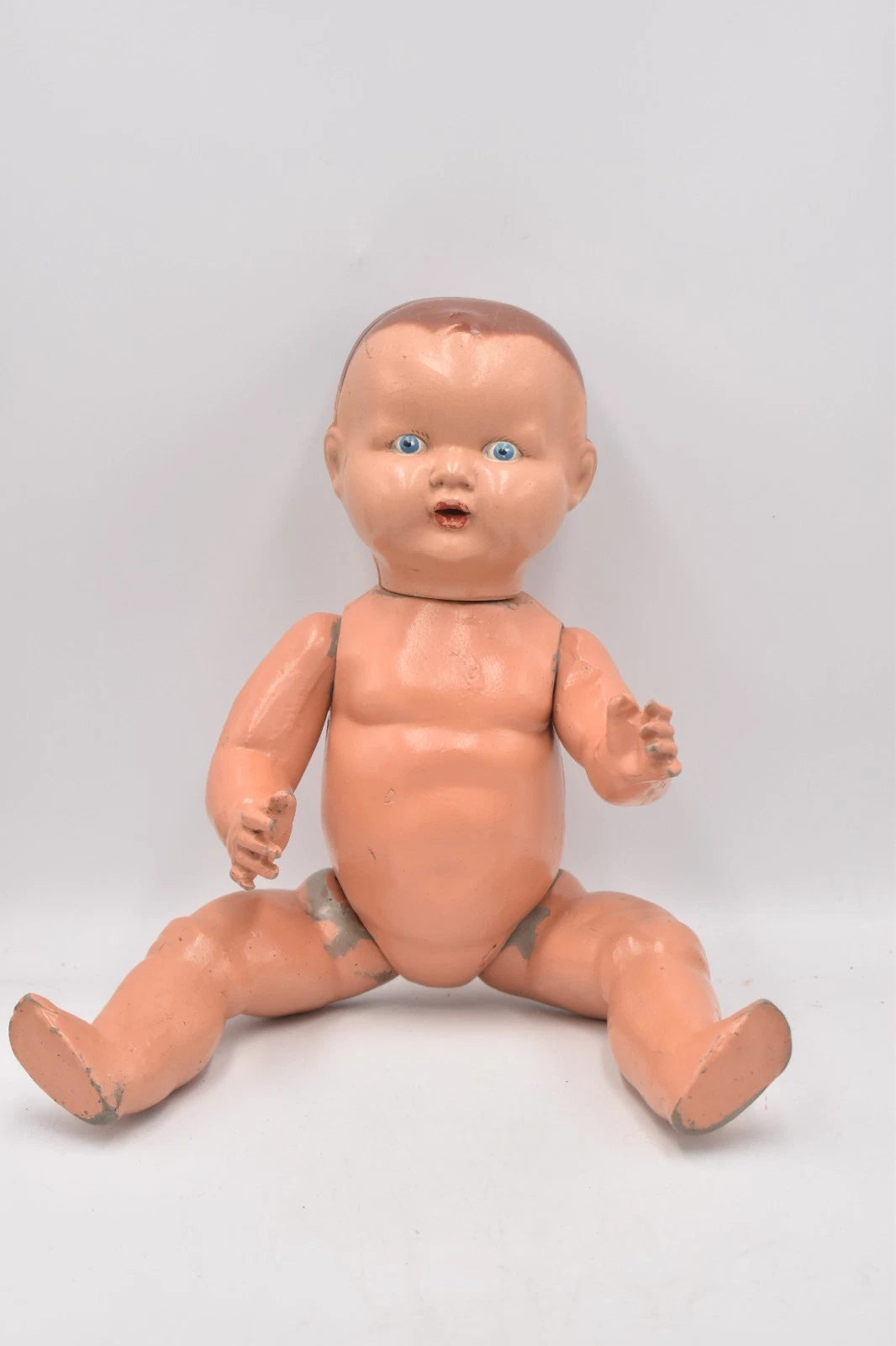 Vintage Early Composition Doll Hand Painted 34cm Antique Collectors Display Doll