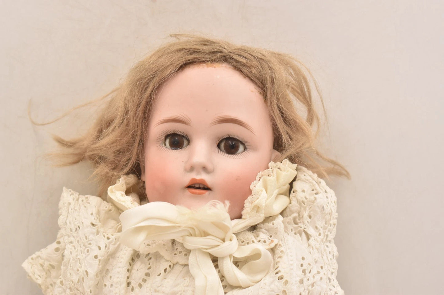 Antique Schoenau & Hoffmeister 1181 Bisque Doll 50cm Sleepy Eyes Part Leather