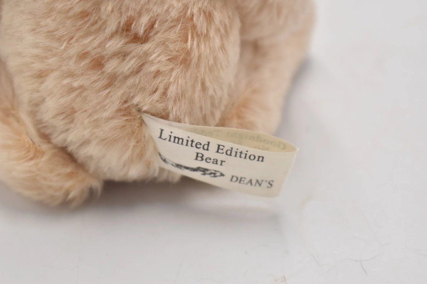 Dean's Rag Book Co Goodnight Teddy Jnr Limited Edition 86/100 Mohair Jointed