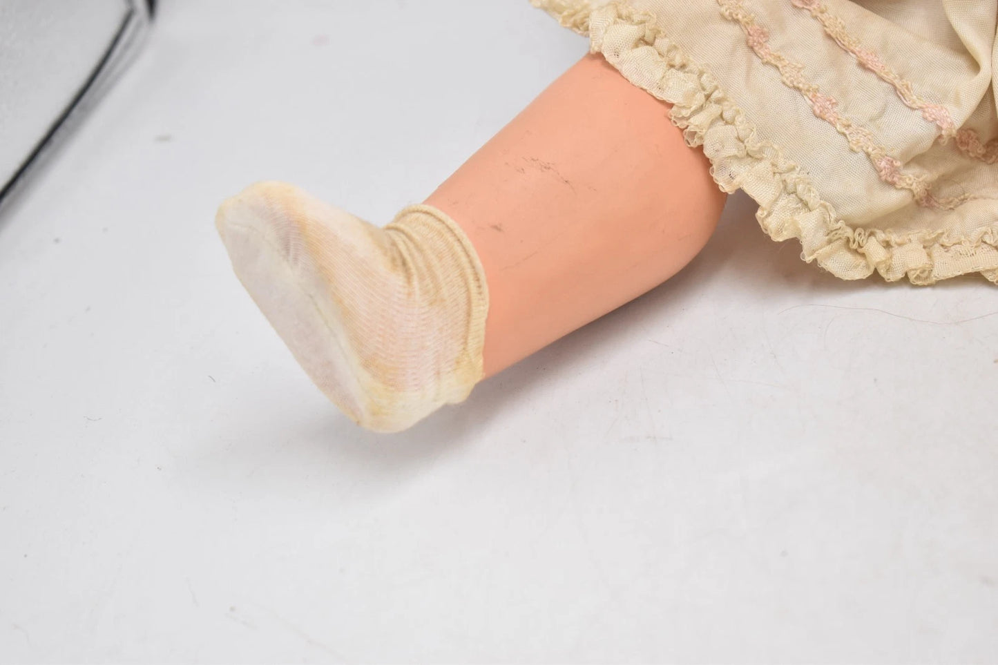 Vintage Antique Celluloid Walking Doll – 46cm, Original Outfit