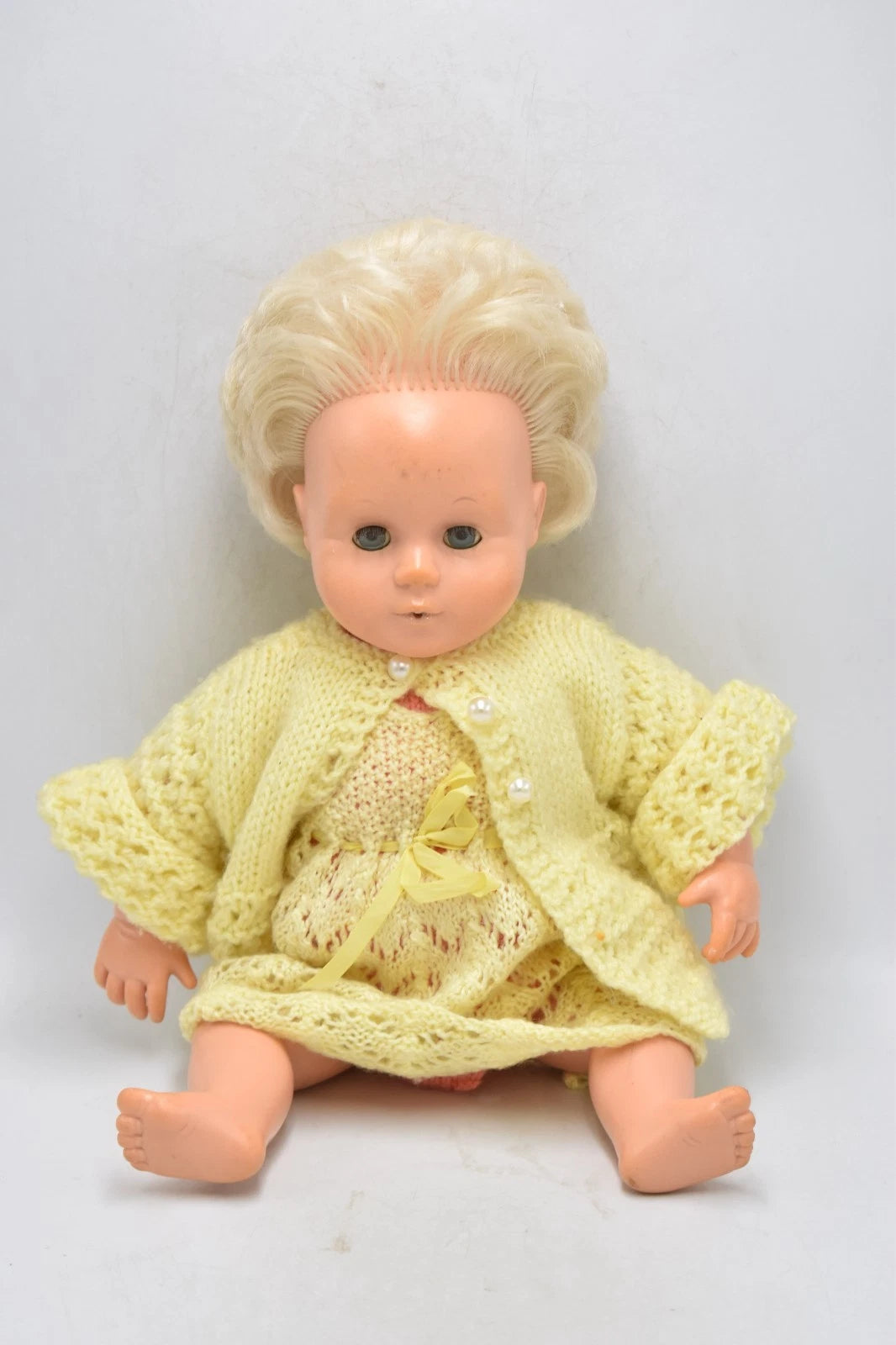 Vintage Palitoy Tiny Tears Baby Doll – 1960s England, 16D Jointed, 40cm