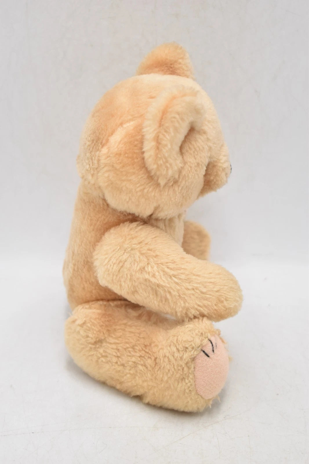 Vintage 1960s Shanghai Doll Factory Cream Wool Plush Teddy Bear Fully Jointed 26