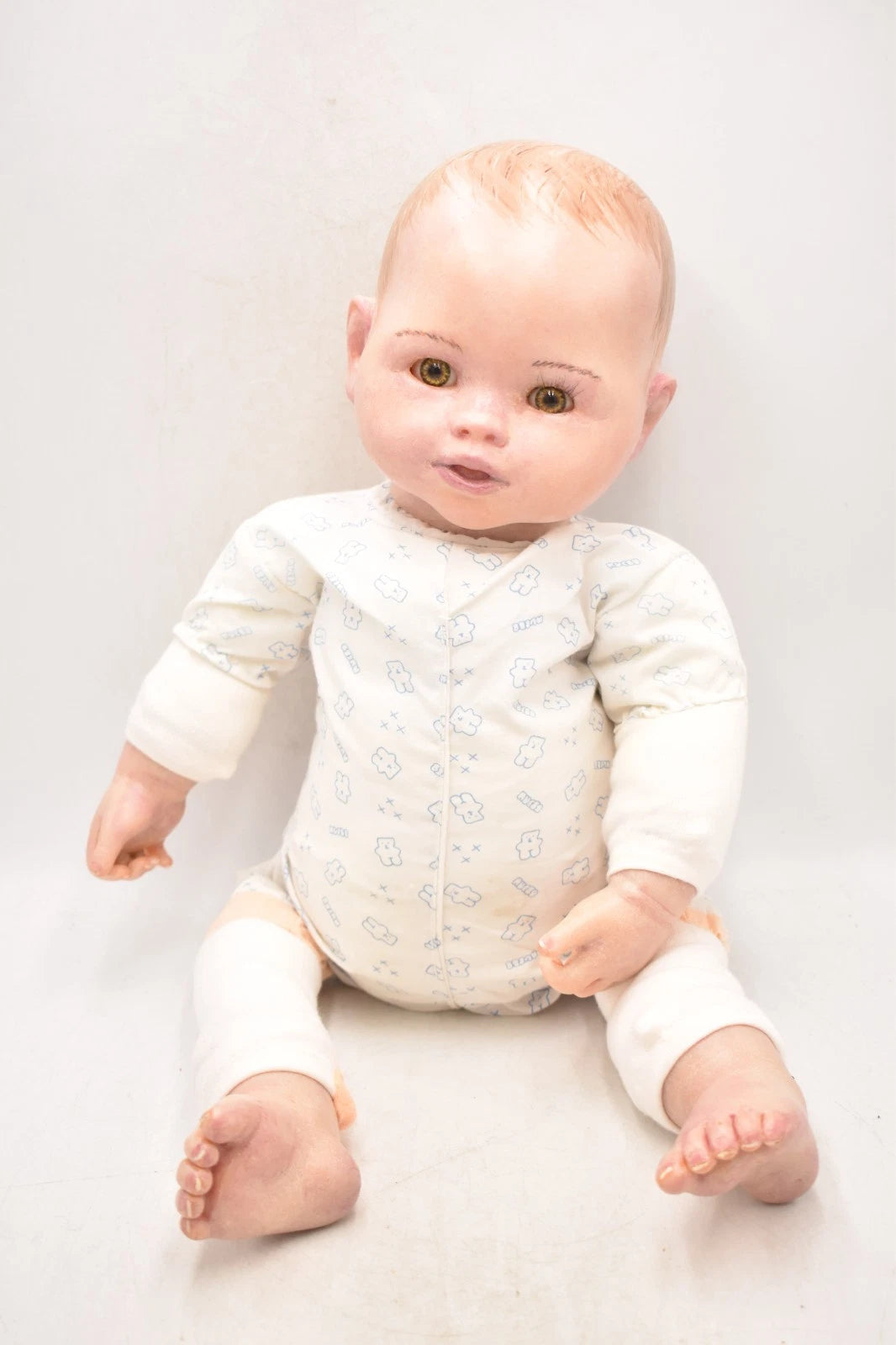 Reborn Baby Girl Doll 60cm Lifelike Realistic Vinyl Limbs Cloth Body Artist Made