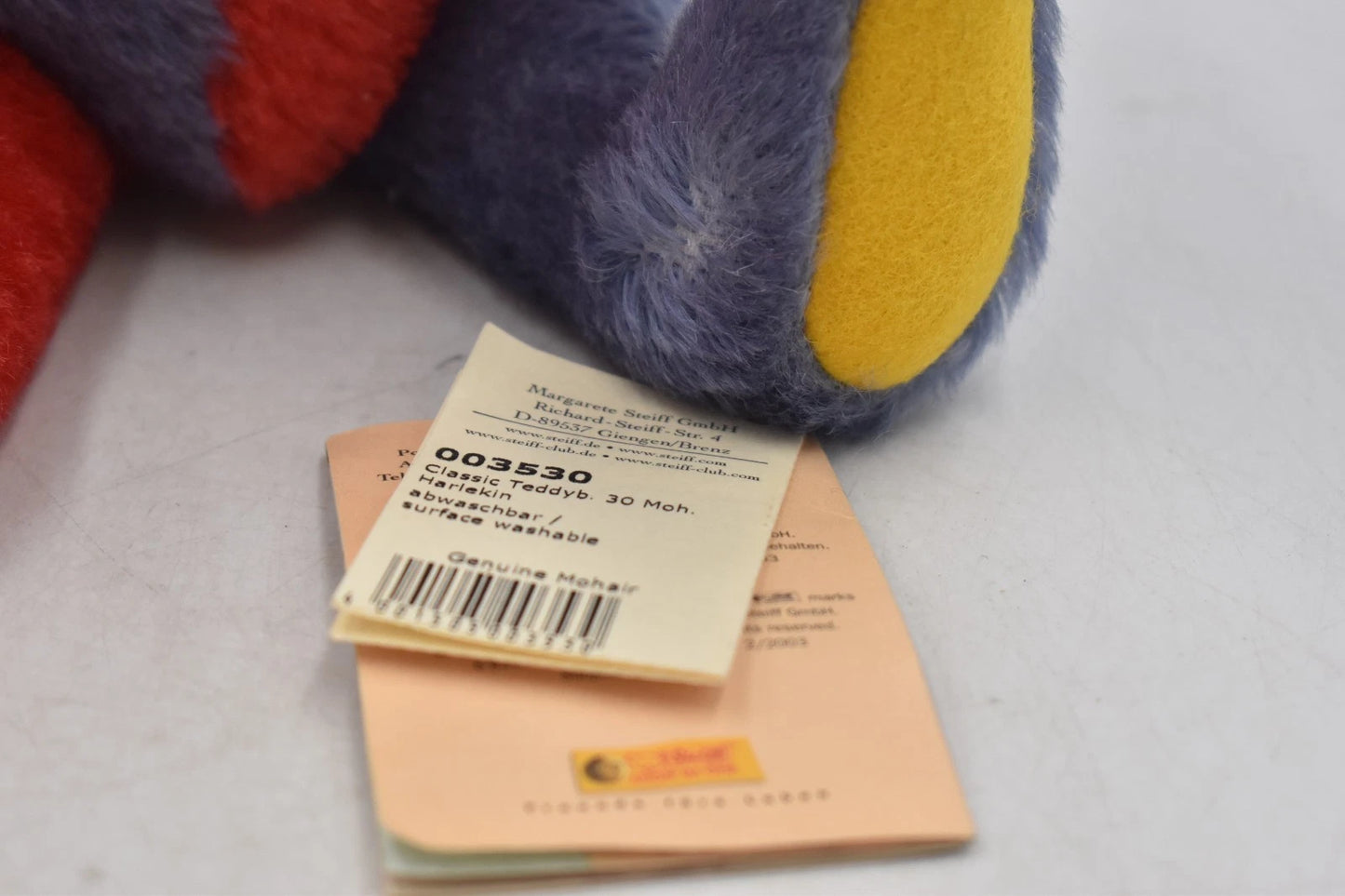 Steiff Mohair Classic Teddy Bear Harlequin 30cm Fully Jointed Tagged