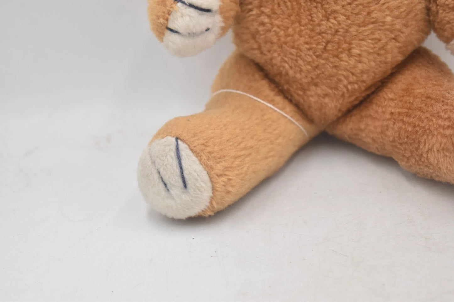 Vintage 1980s Plush Teddy Bear 32cm Jointed Soft Toy Retired Collectible