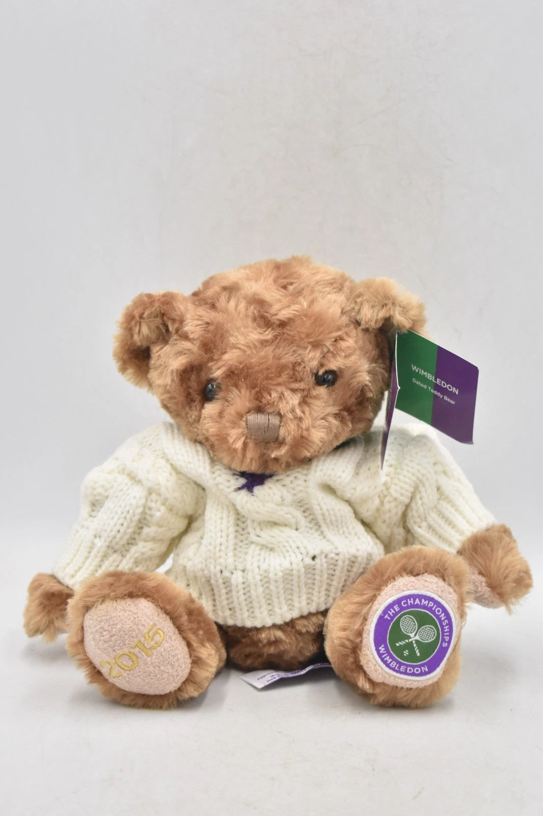 Official Wimbledon The Championships 2015 Tennis Teddy Bear Plush Soft Toy 20cm