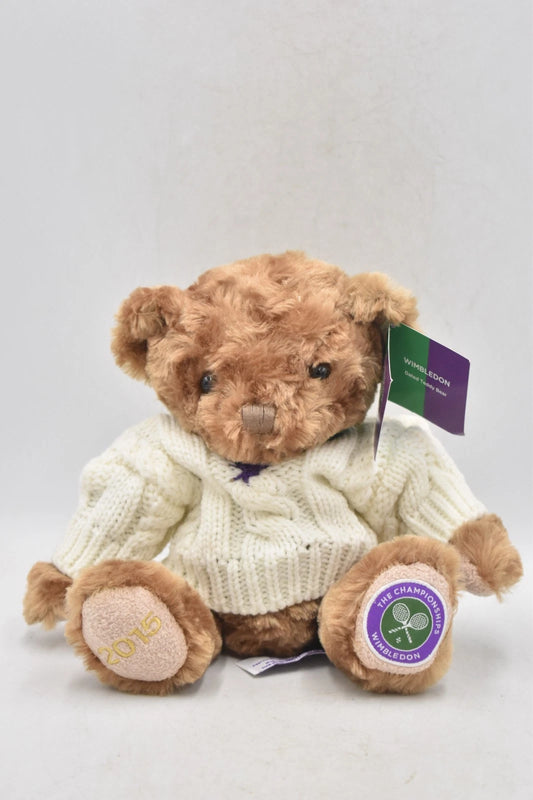 Official Wimbledon The Championships 2015 Tennis Teddy Bear Plush Soft Toy 20cm