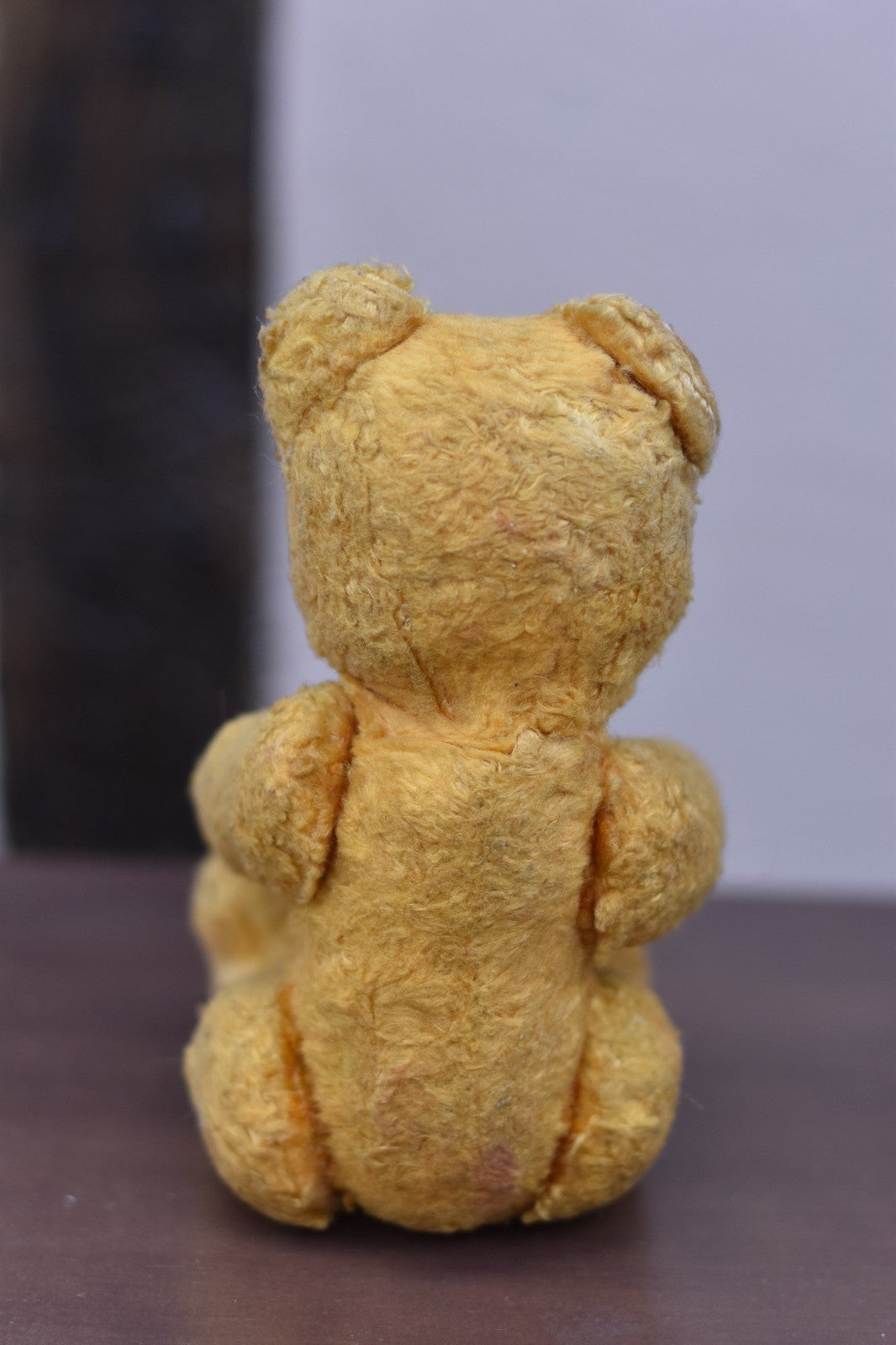 Vintage 1950s European Silk Plush Teddy Bear Fully Jointed, 22cm, Collectible